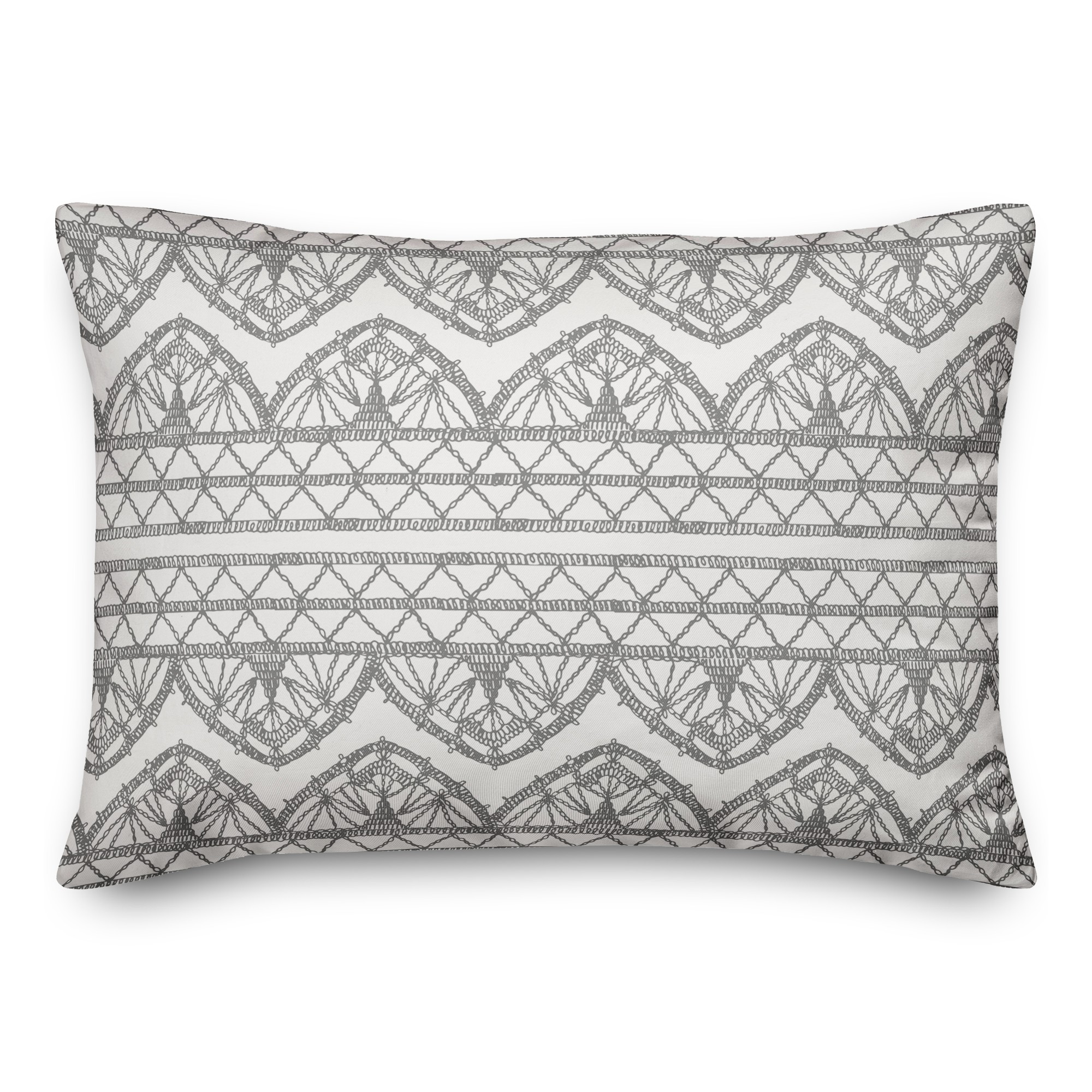 Boho Lace Pattern 14x20 Spun Poly Pillow