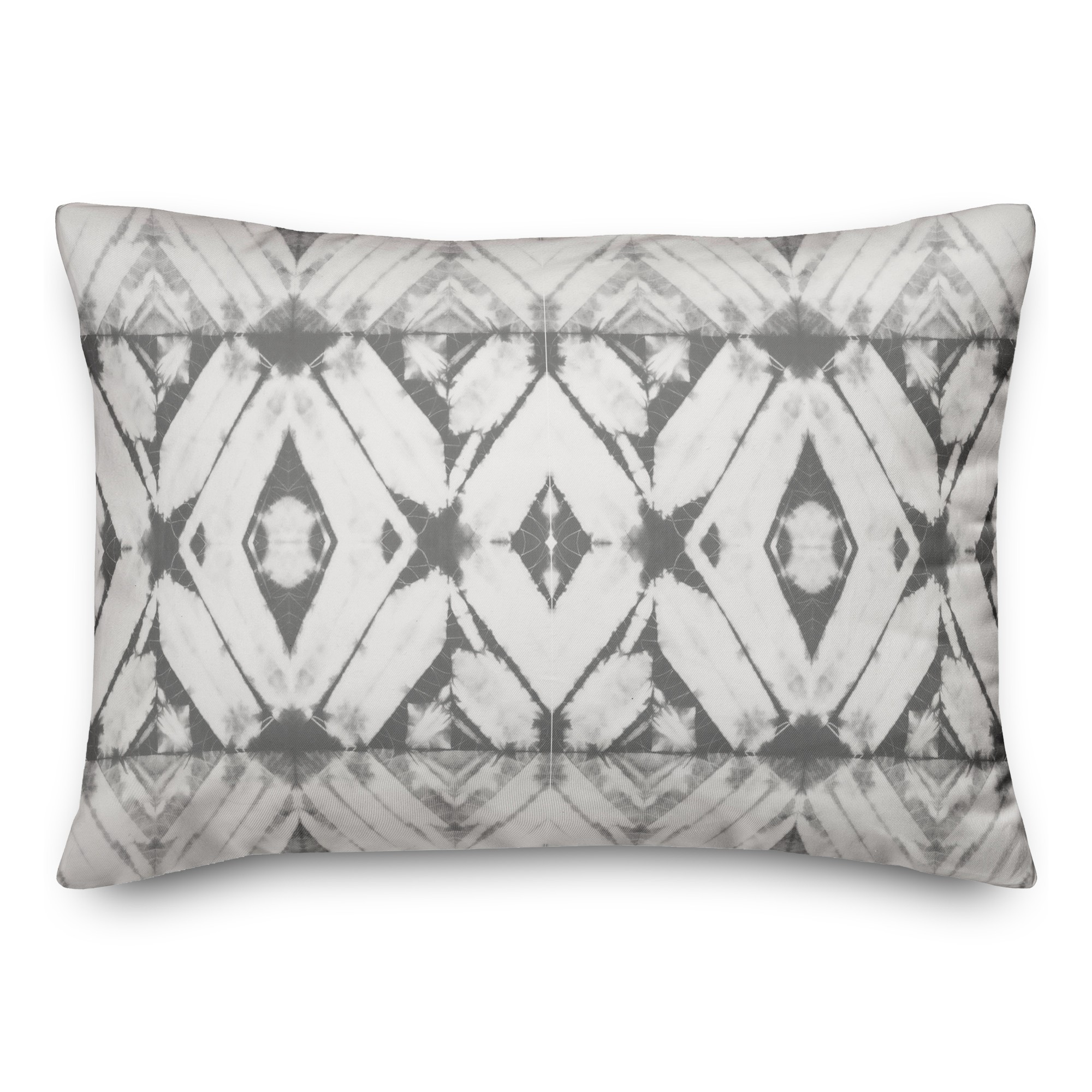 Gray Shibori 14x20 Spun Poly Pillow