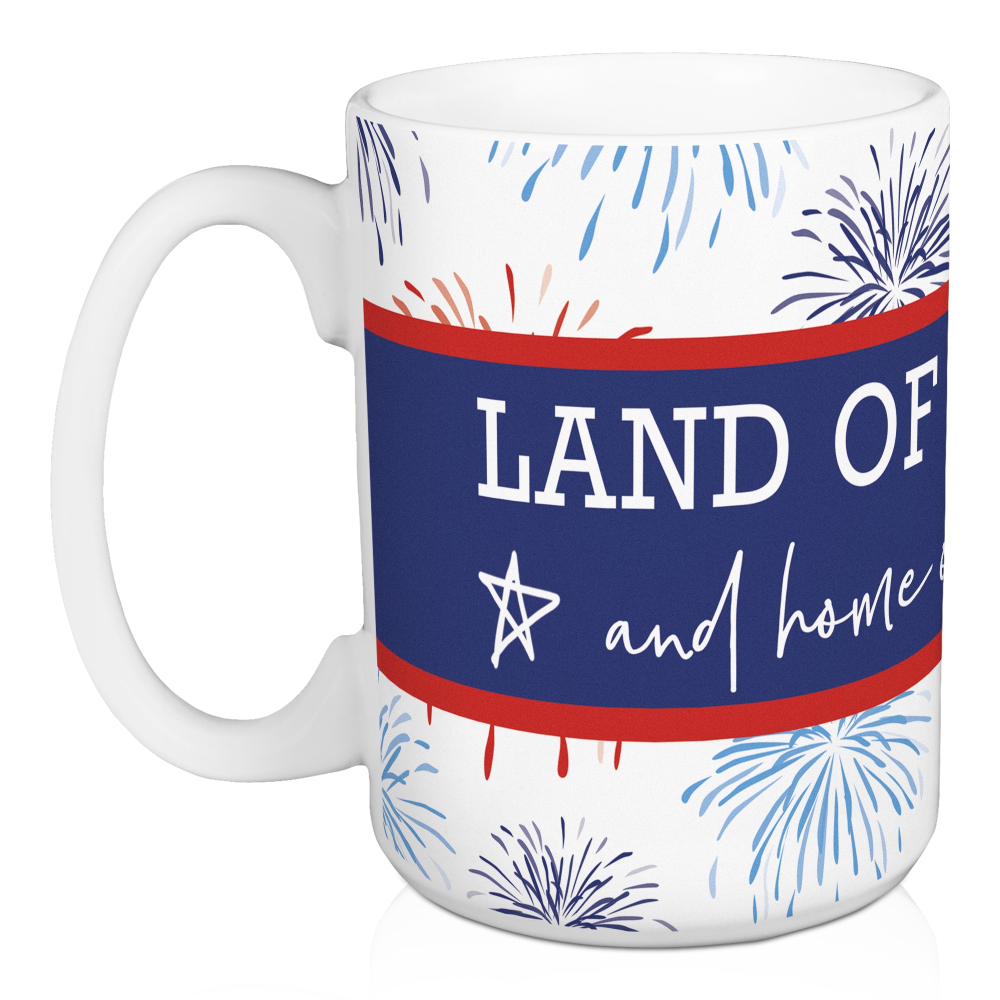 Land Of The Free 15 oz Mug