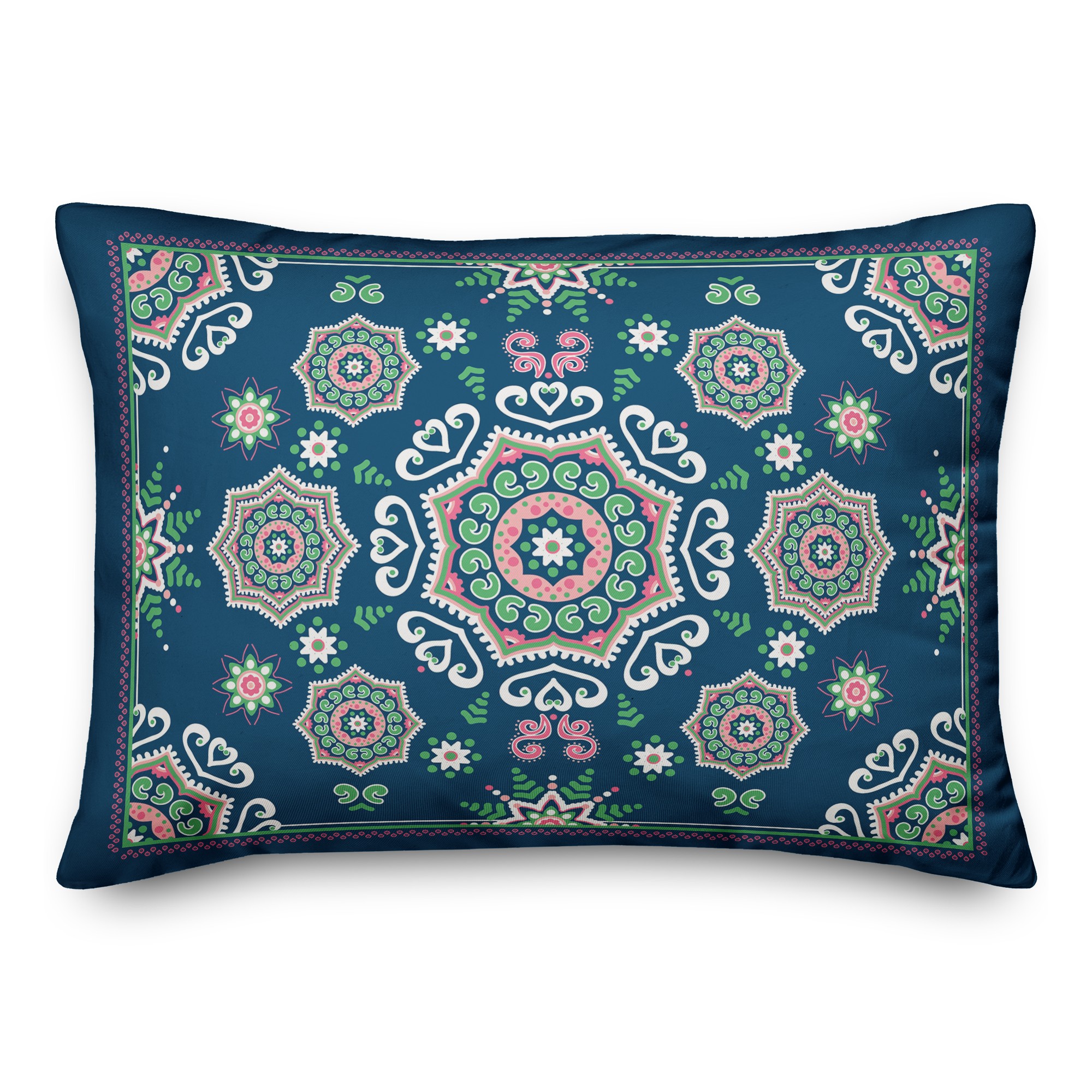 Blue Mandala 14x20 Indoor / Outdoor Pillow
