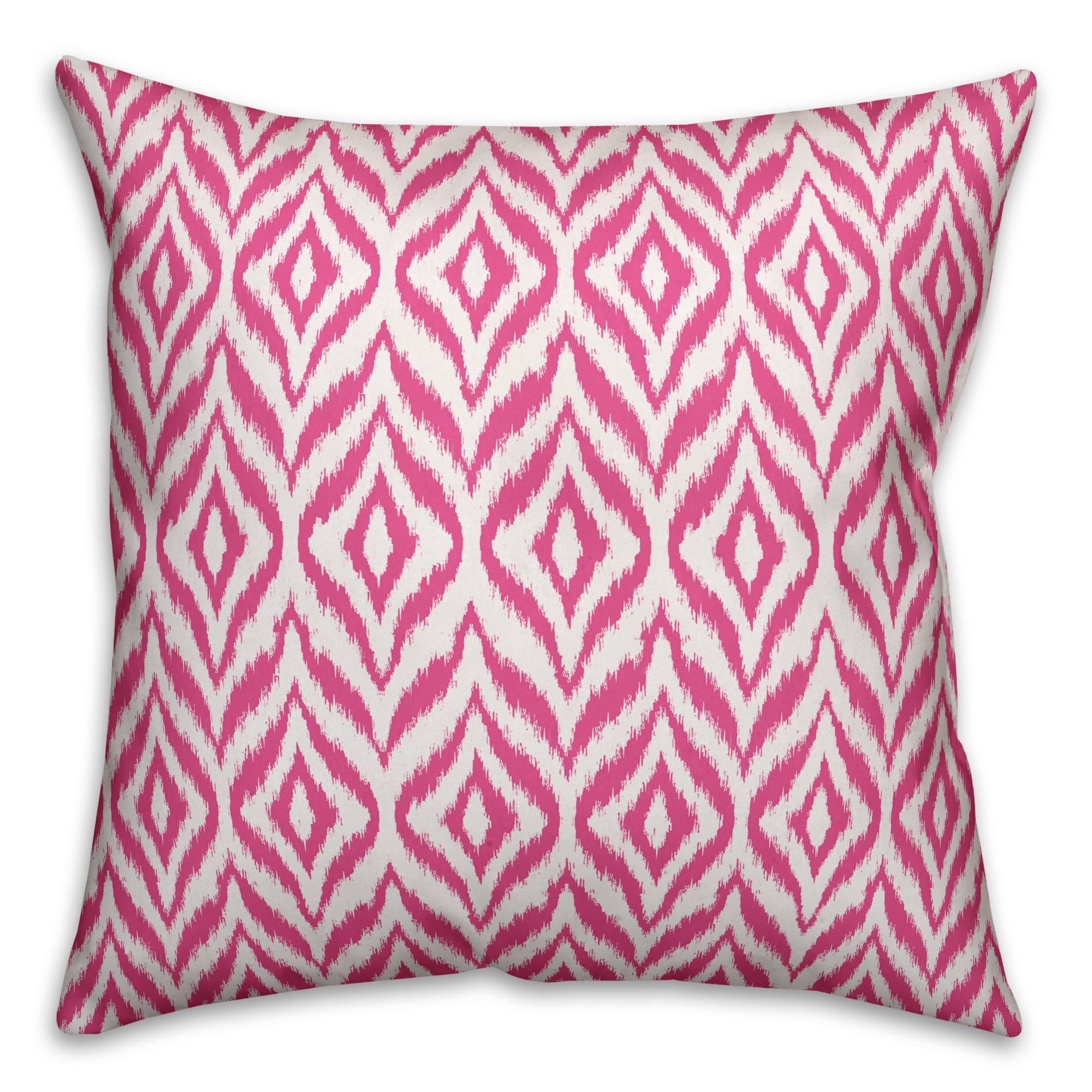 Pink Summer Ikat 18x18 Indoor / Outdoor Pillow