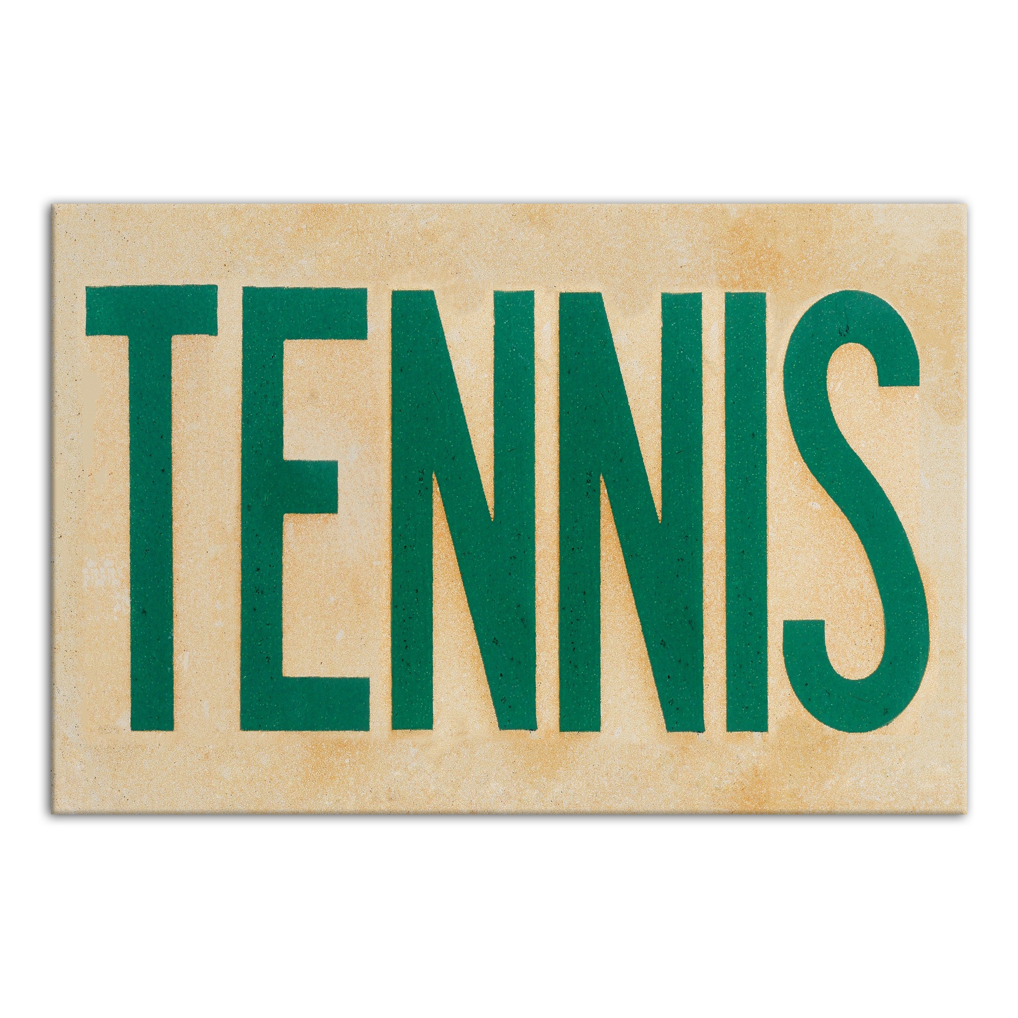Tennis Sign 12x18 Canvas Wall Art