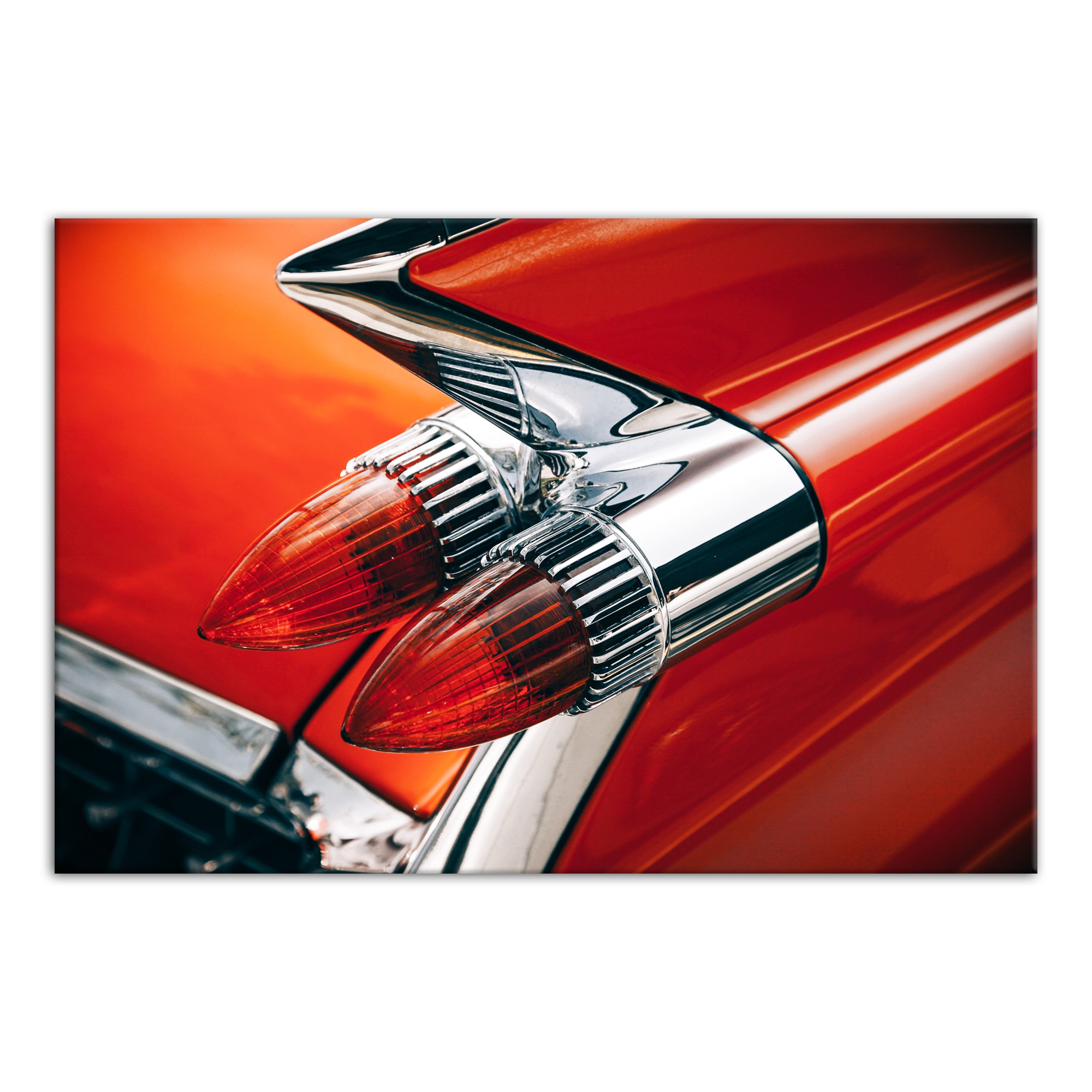 Car with Vintage Light 20x30 Canvas Wall Art
