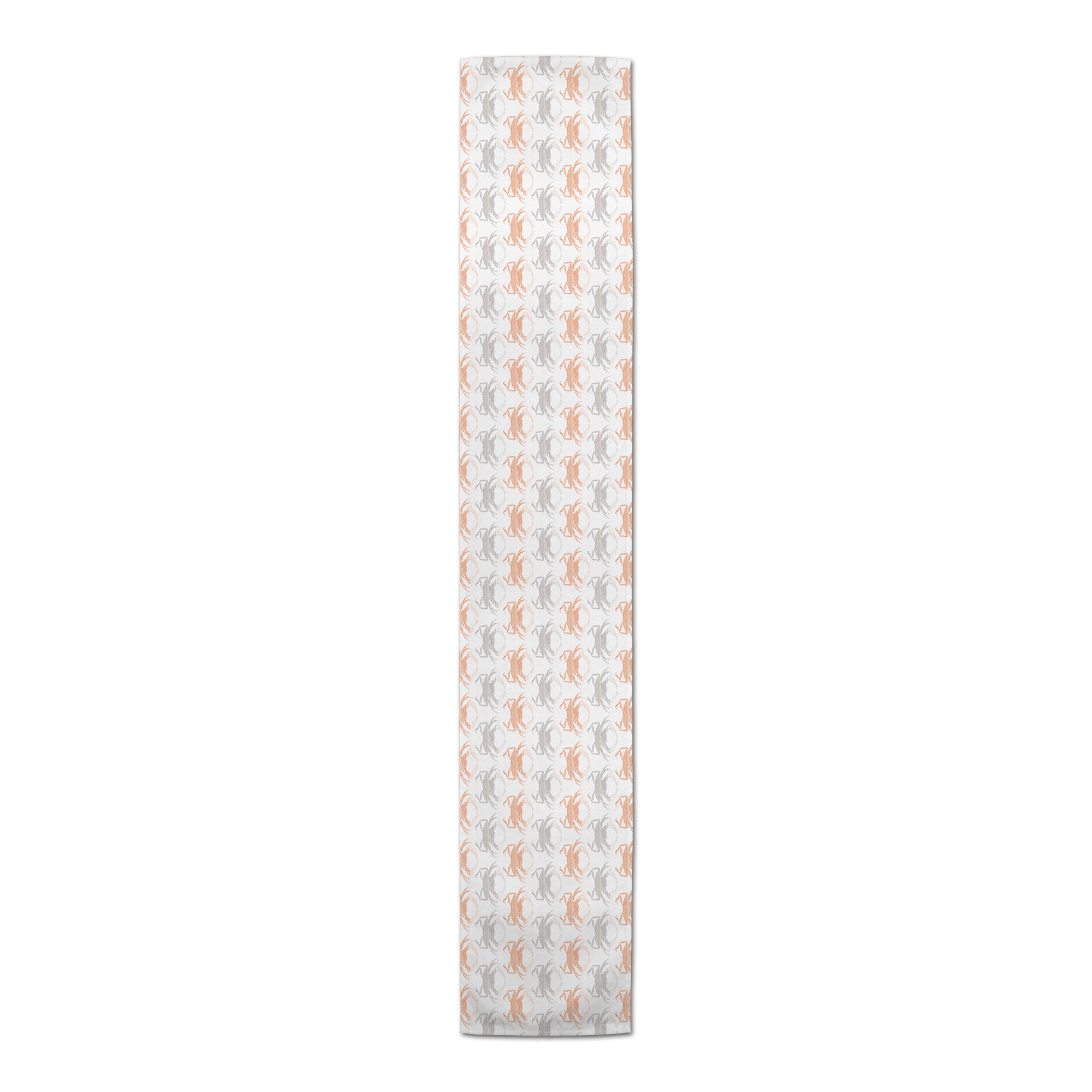 Coral & Gray Coastal Crabs Runner