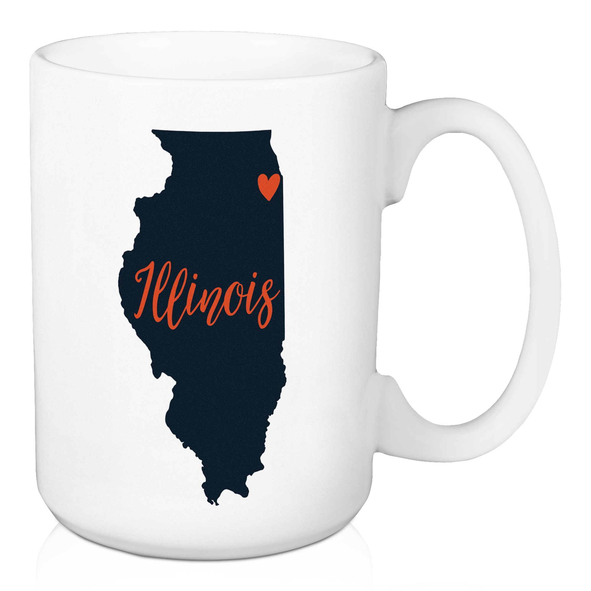 Illinois State Pride Chicago Love 15 oz Mug