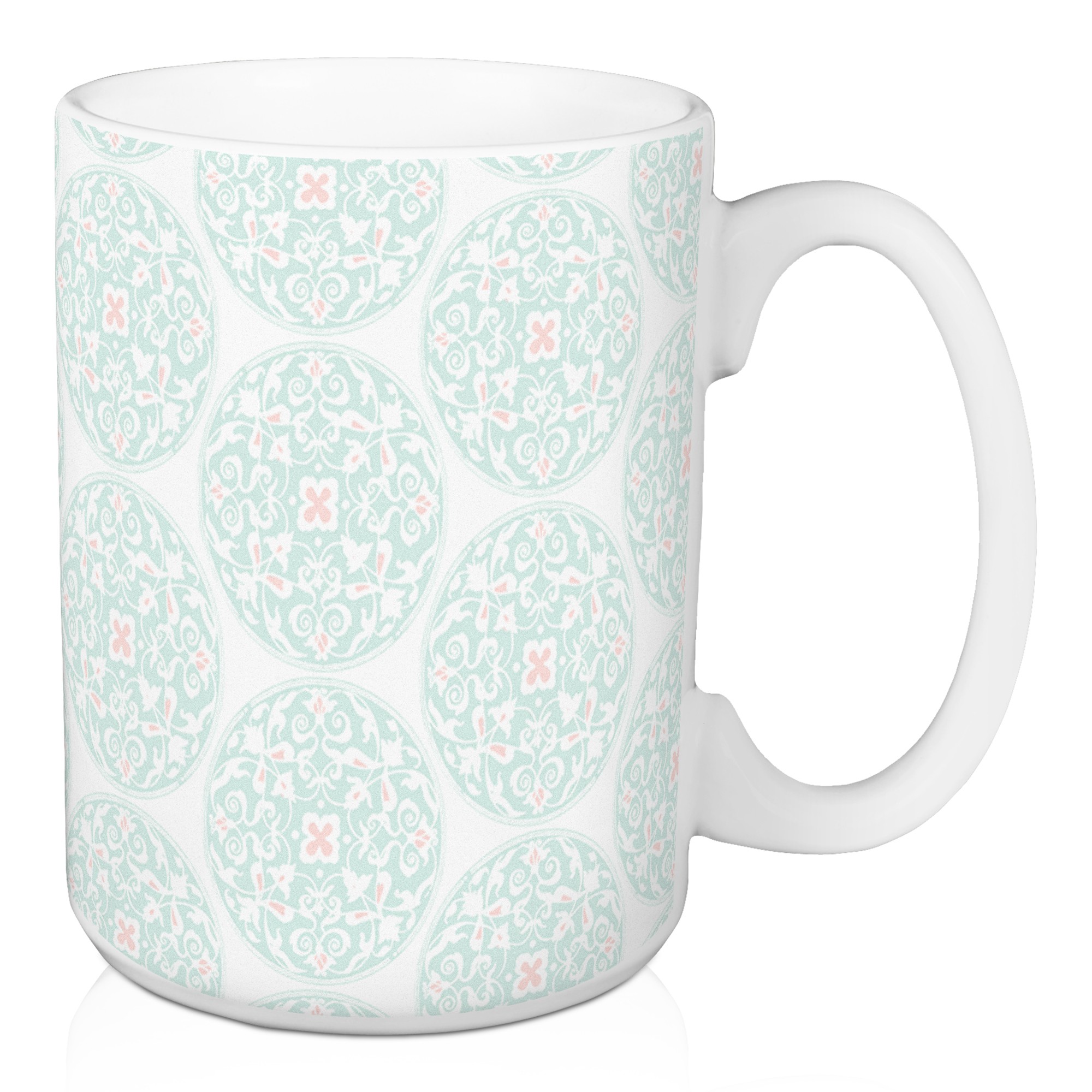 Blue Medallions 15 oz Mug
