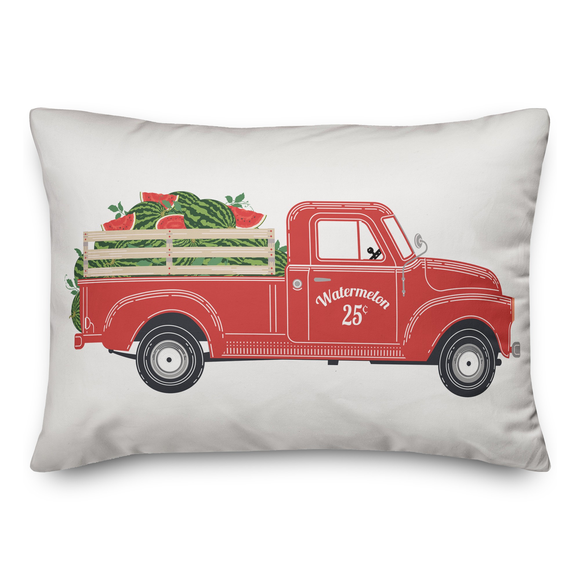Vintage Watermelon Truck 14x20 Indoor / Outdoor Pillow