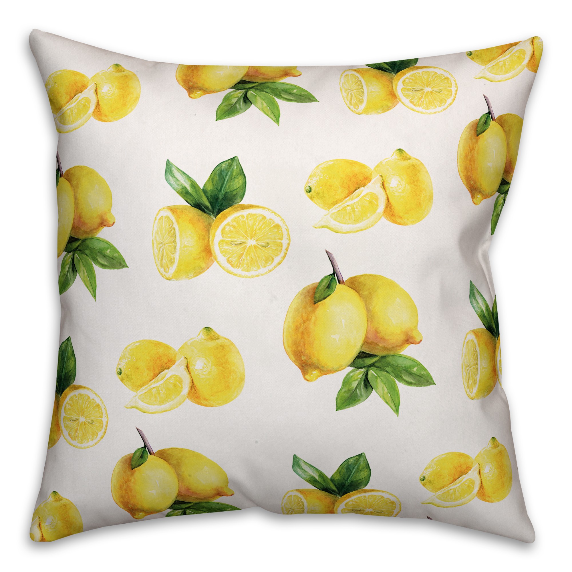 Bright Lemon Pattern 18x18 Indoor / Outdoor Pillow