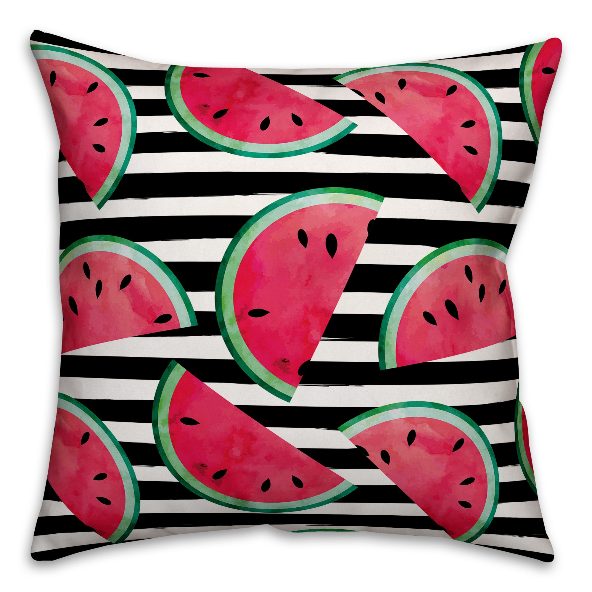 Watercolor Watermelons 18x18 Indoor / Outdoor Pillow
