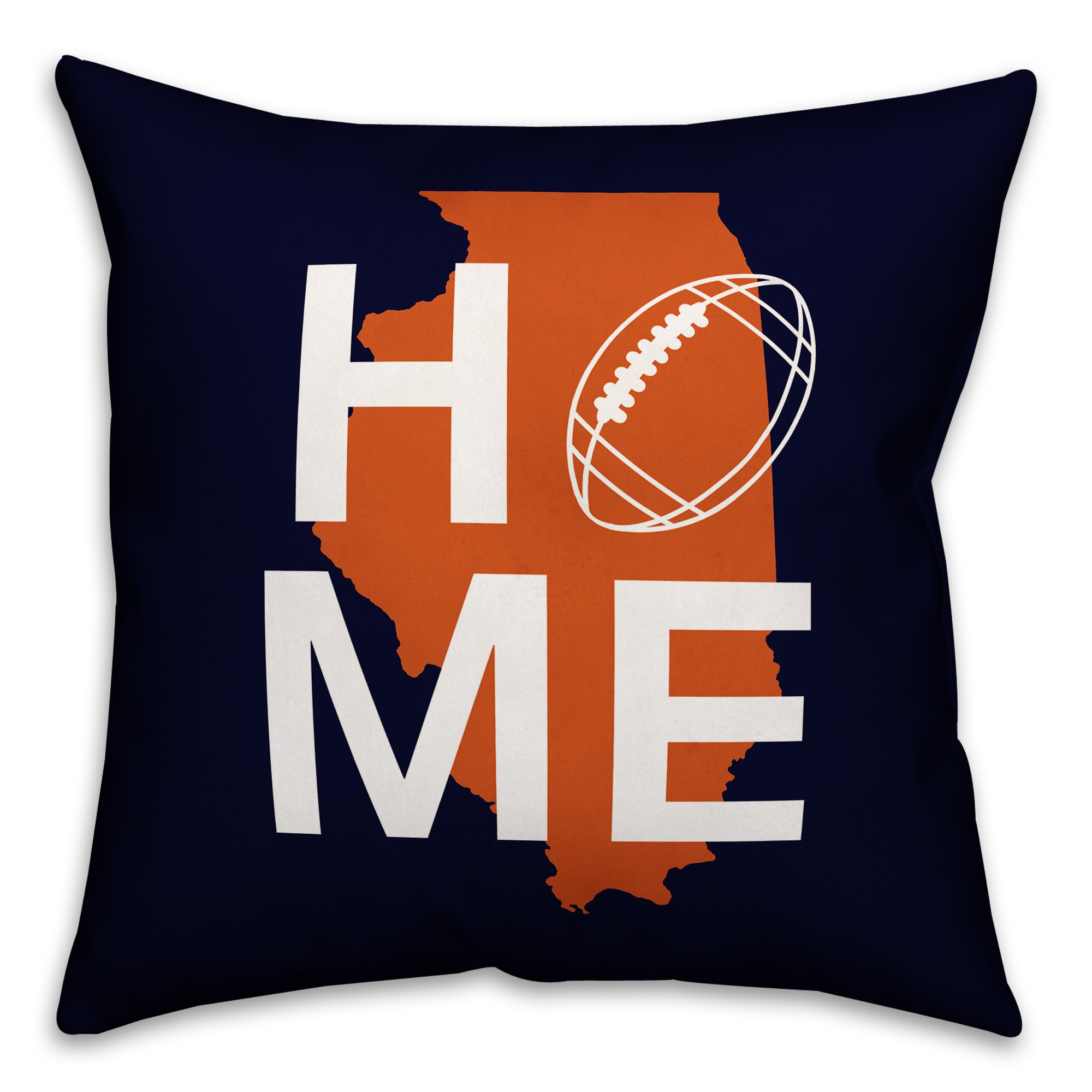 Chicago Home Football 18x18 Indoor / Outdoor Pillow