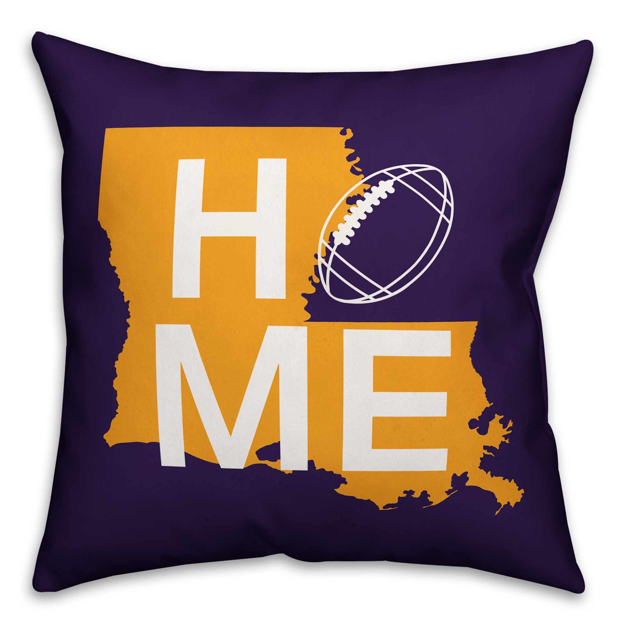 Louisiana Home Football 18x18 Indoor / Outdoor Pillow