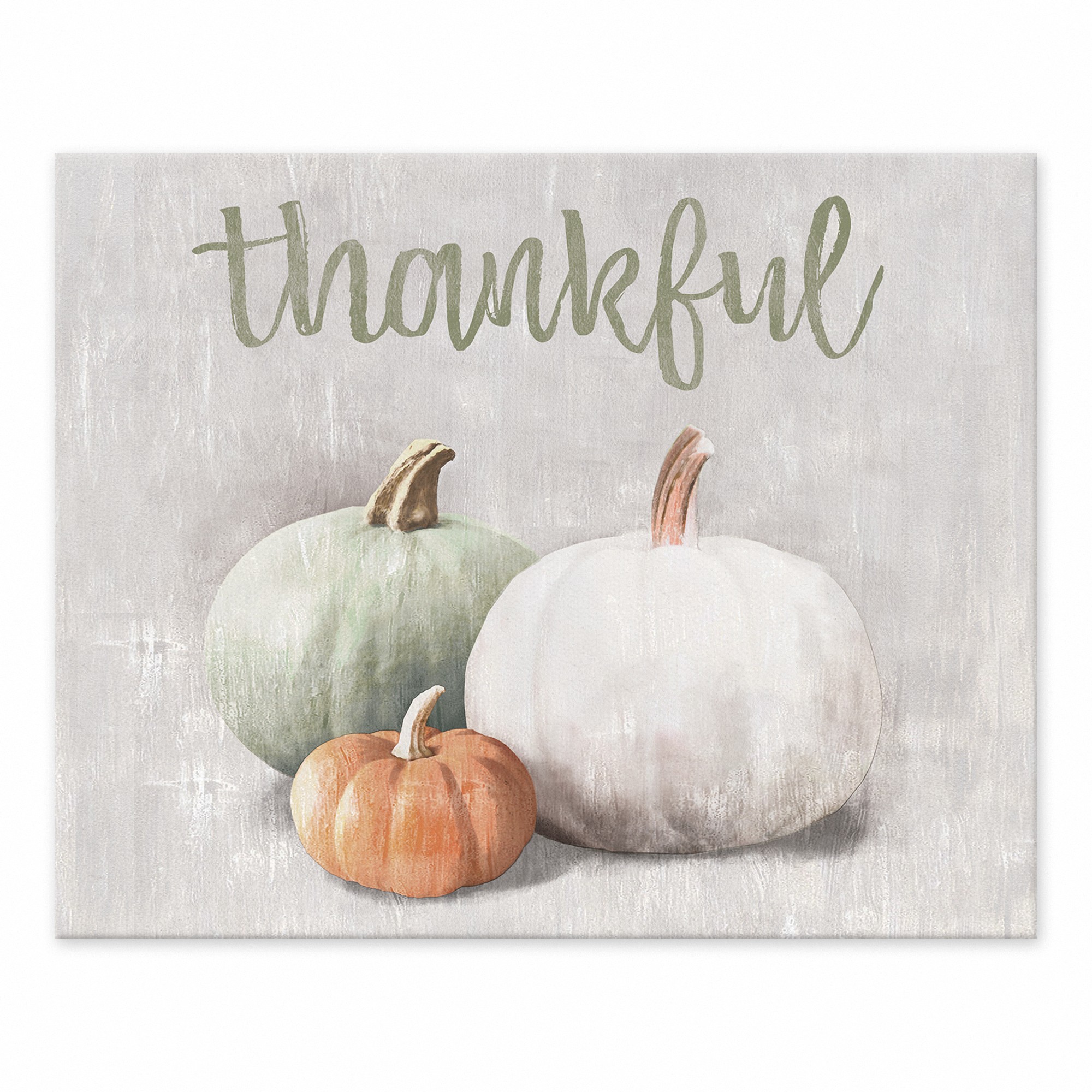 Thankful Pumpkins 8x10 Tabletop Canvas