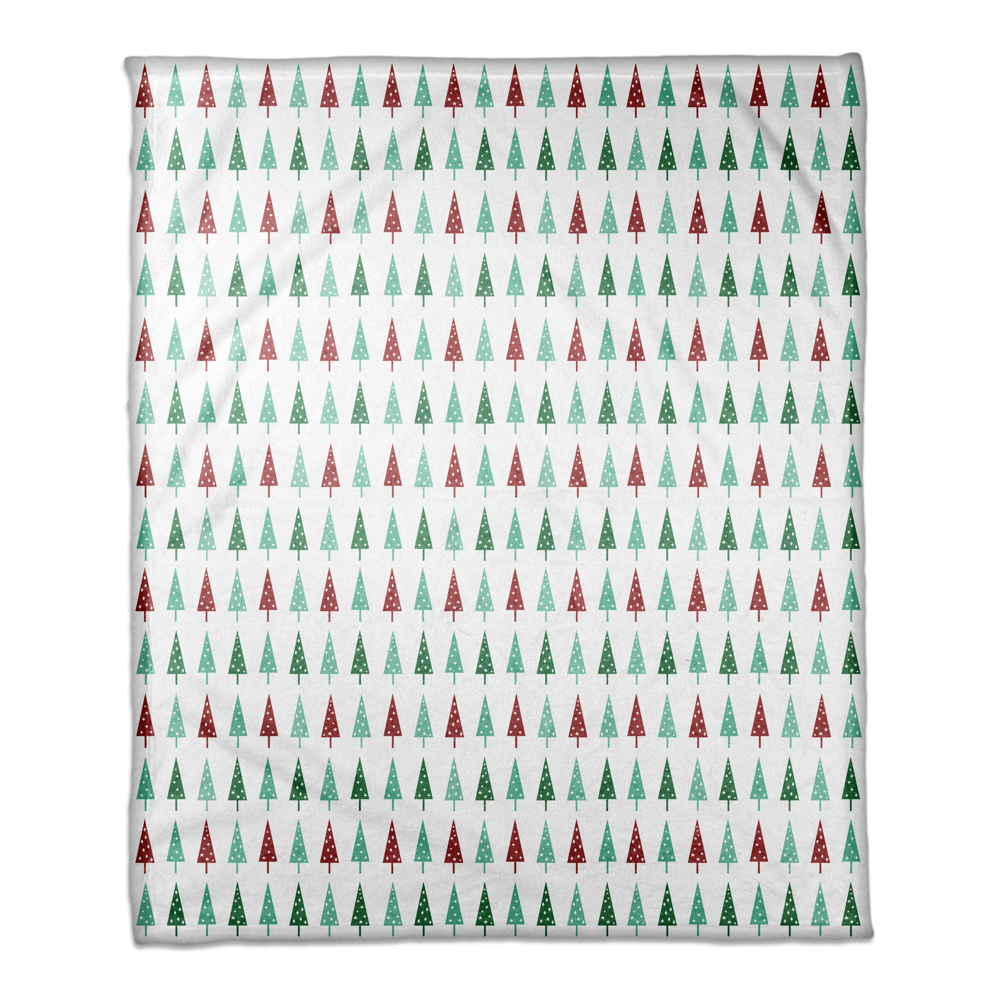 Simple Christmas Trees 50x60 Coral Fleece Blanket