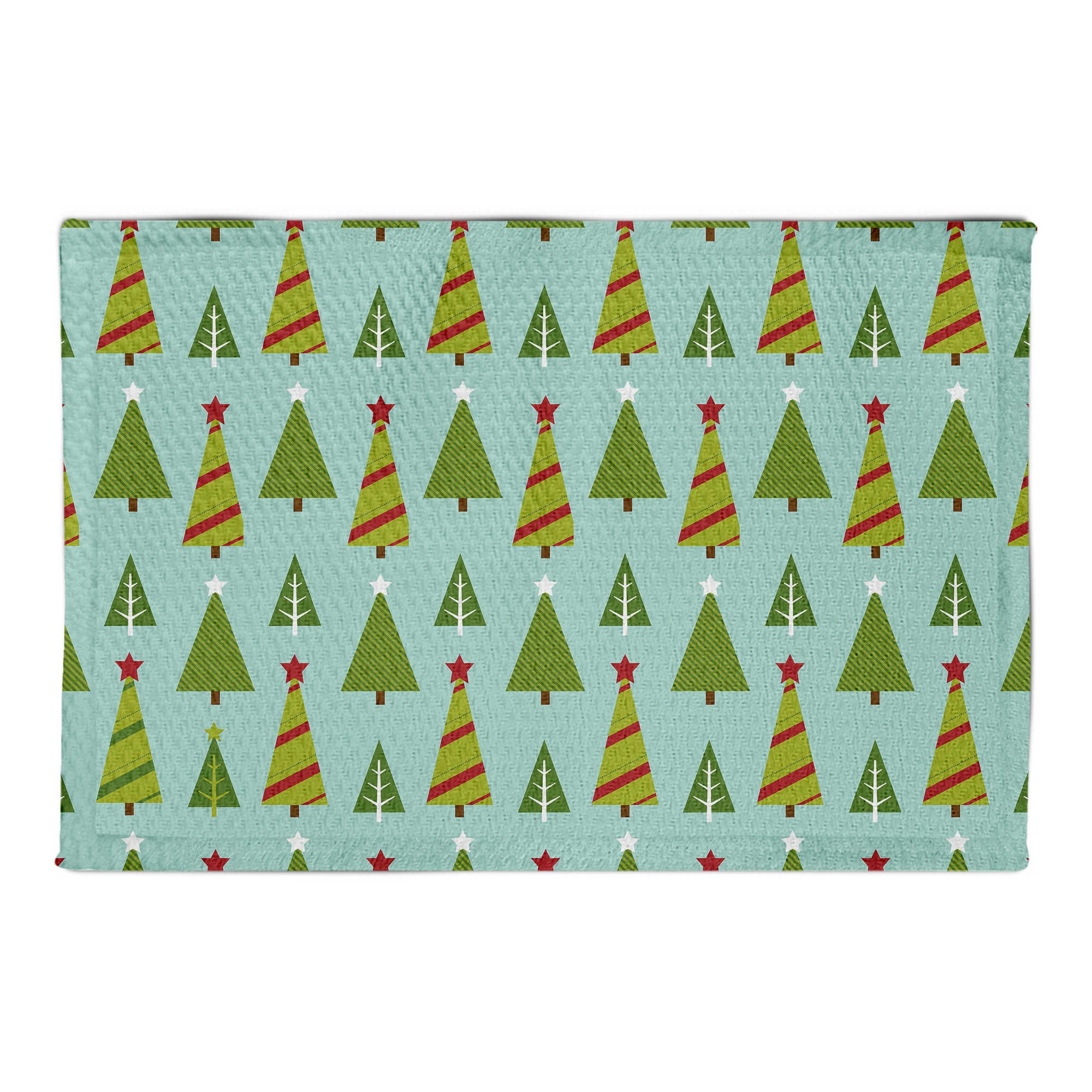 Midcentury Modern Christmas Trees 2x3 Area Rug