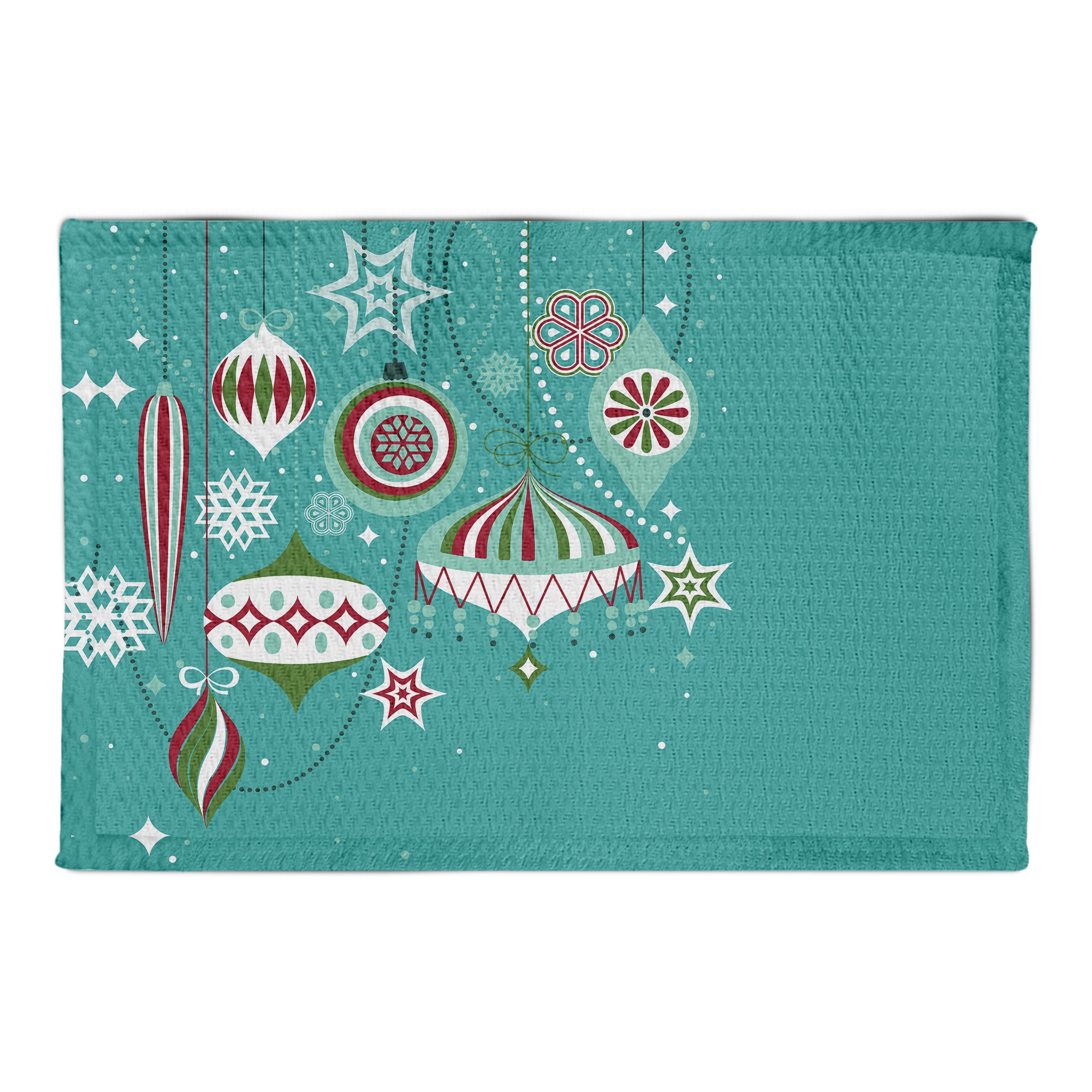 Turquoise Ornaments 2x3 Area Rug