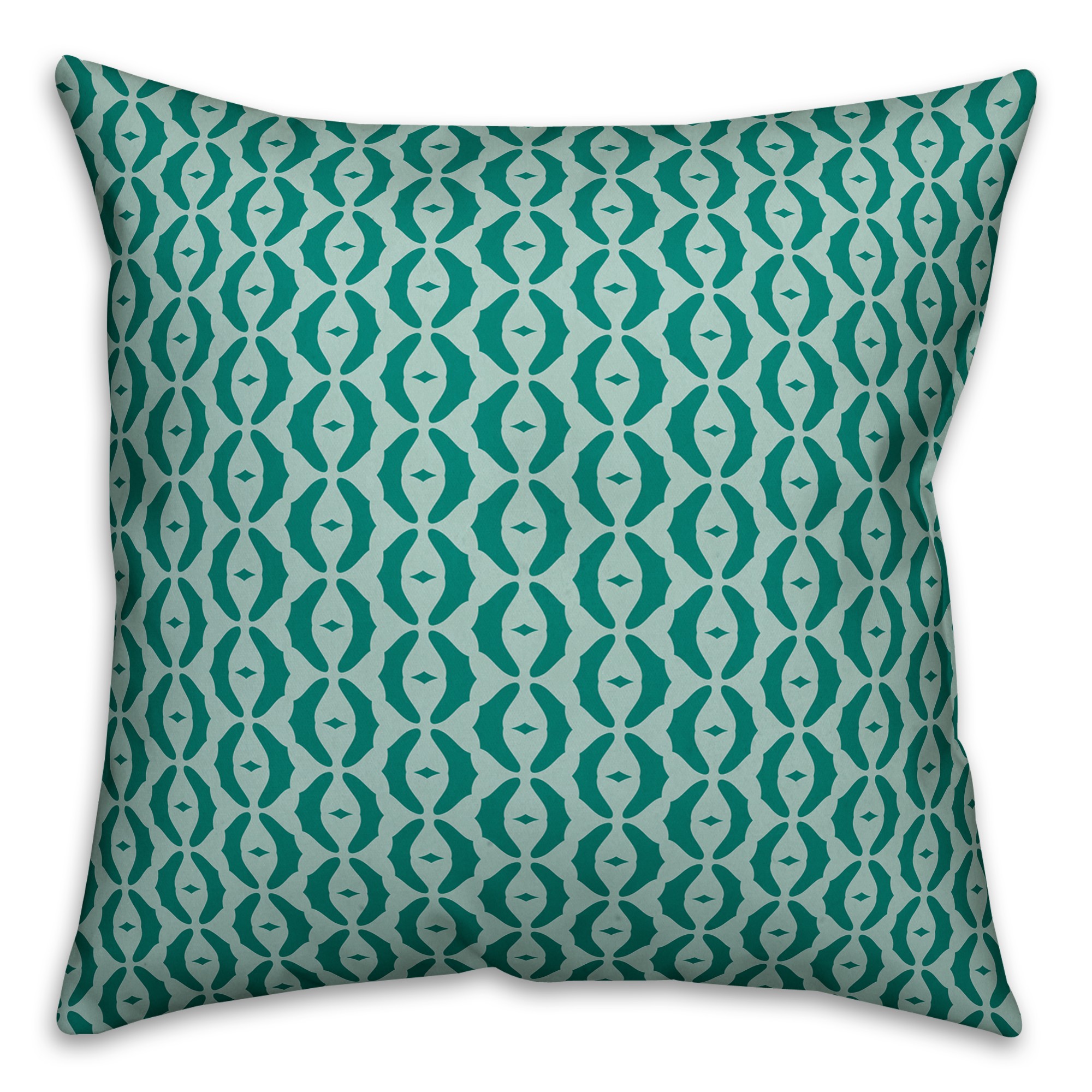 Oval Pattern in Blue Pillow
