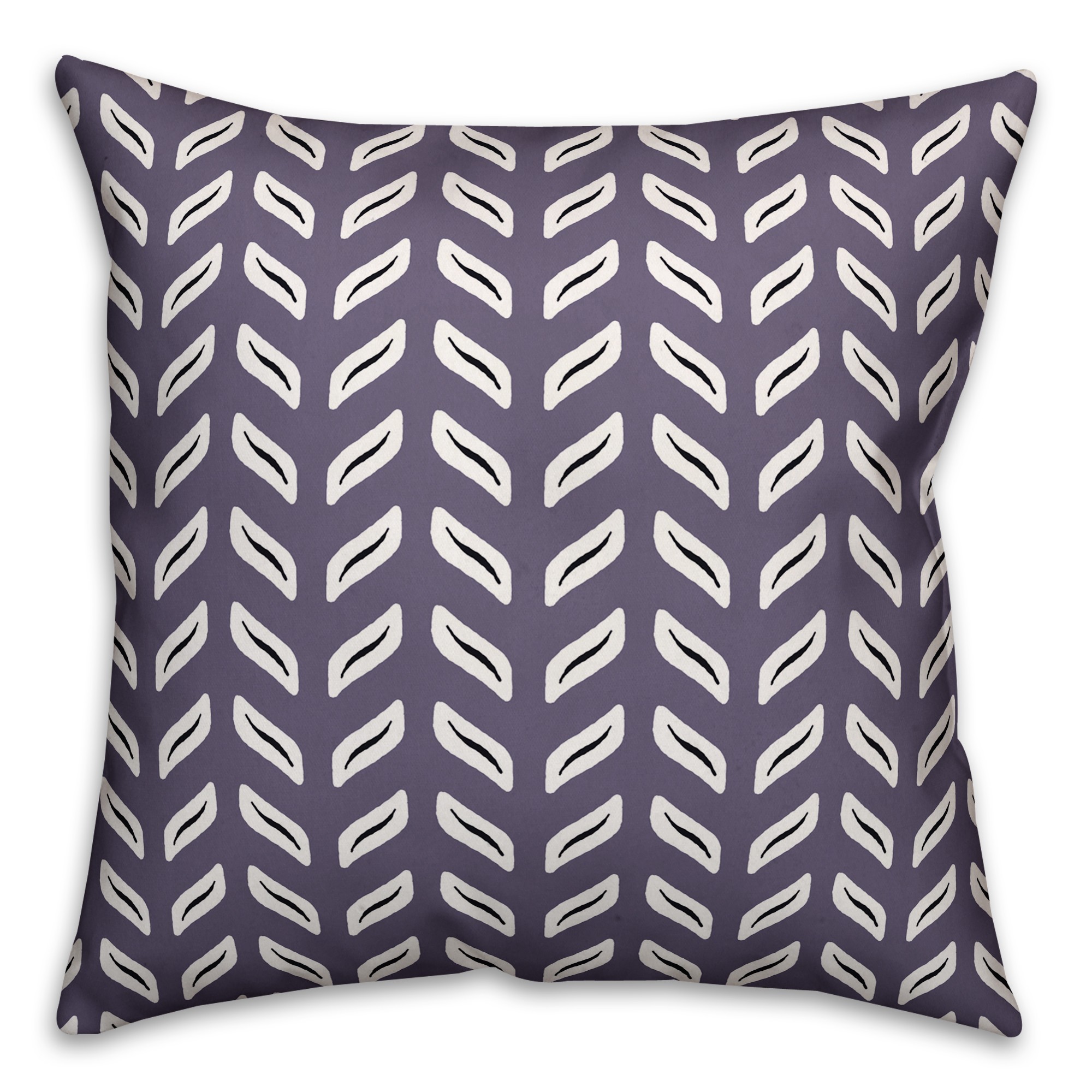 Tire Track Pattern in Purple Pillow