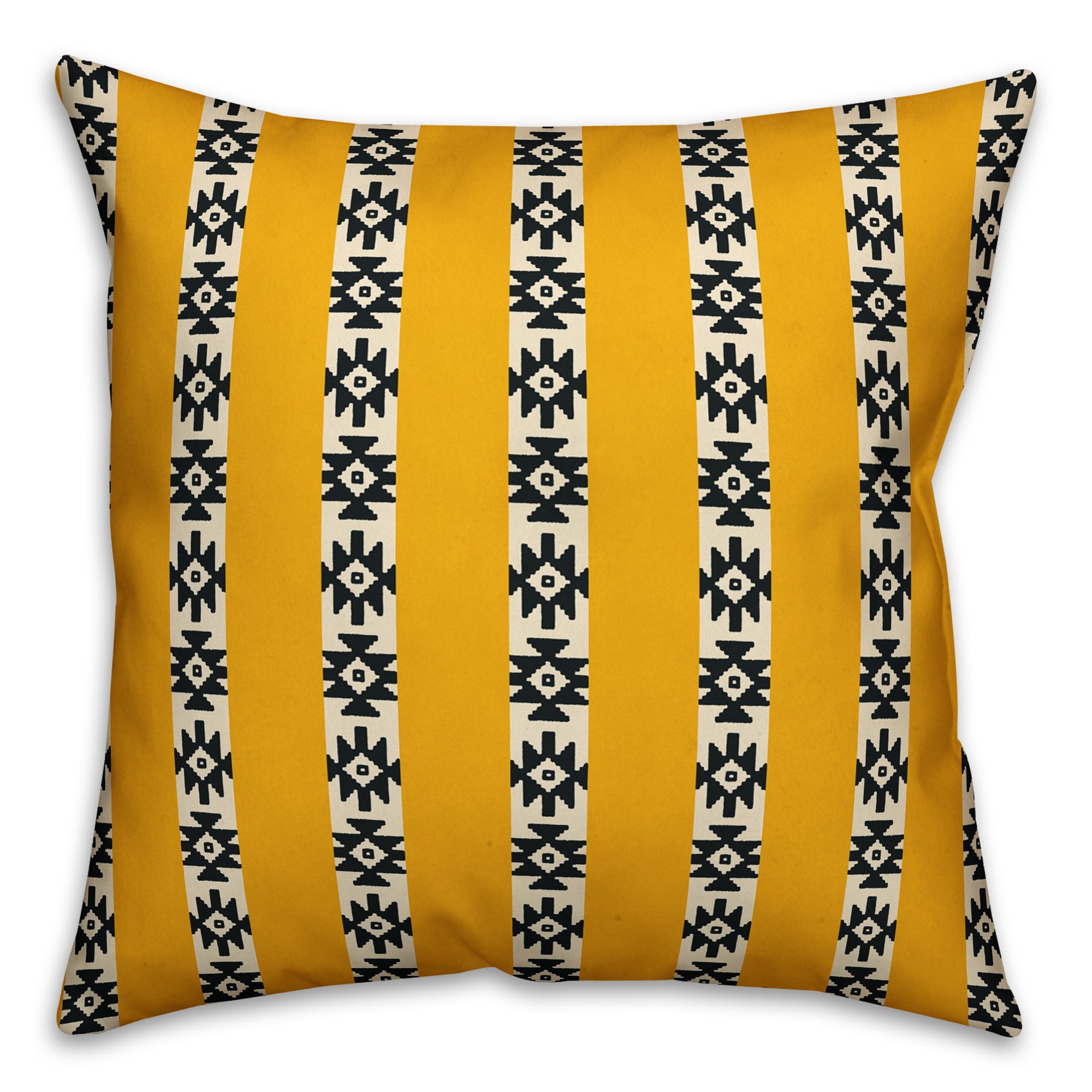 Southwestern Pattern in Yellow Pillow