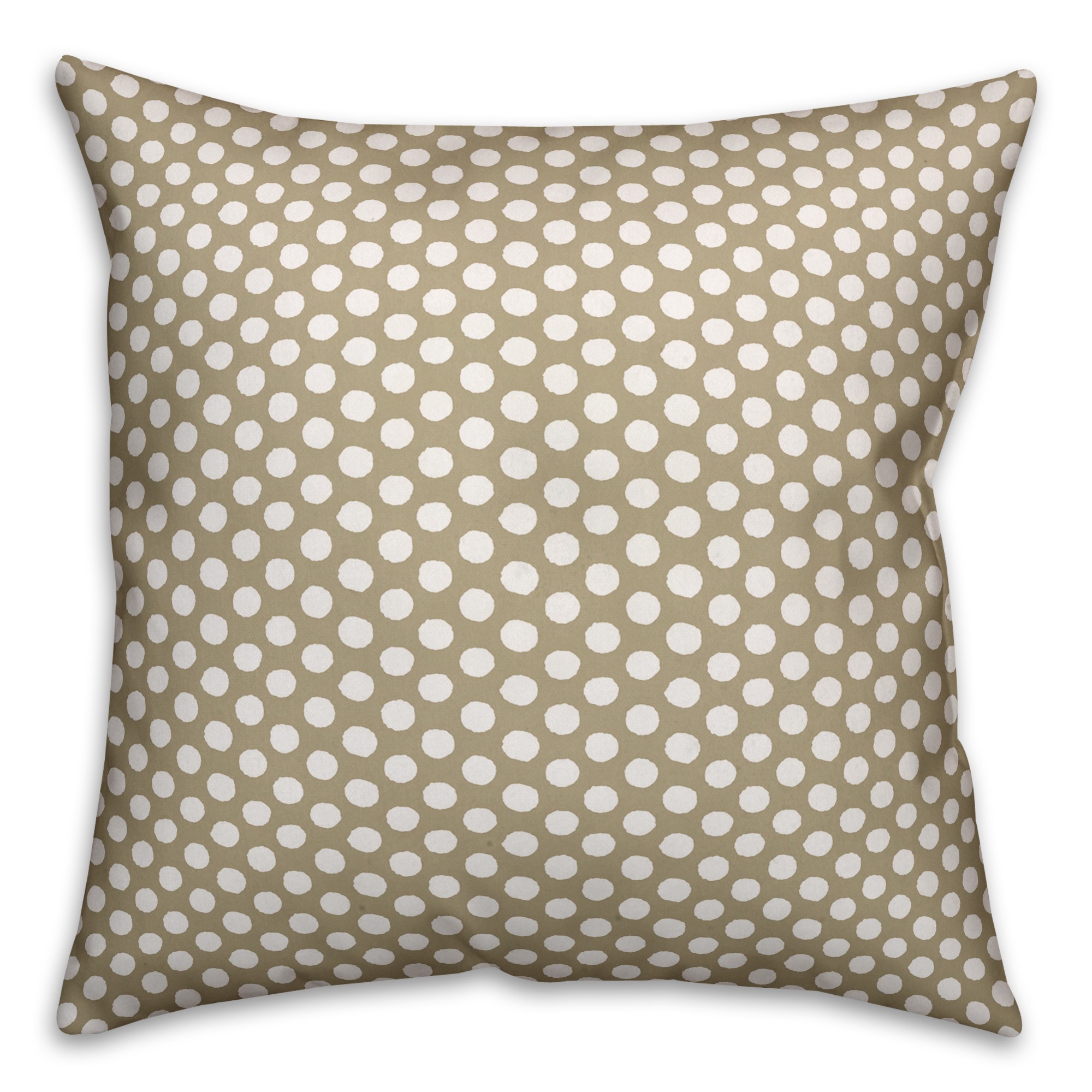 Tan Polka Dots Pillow