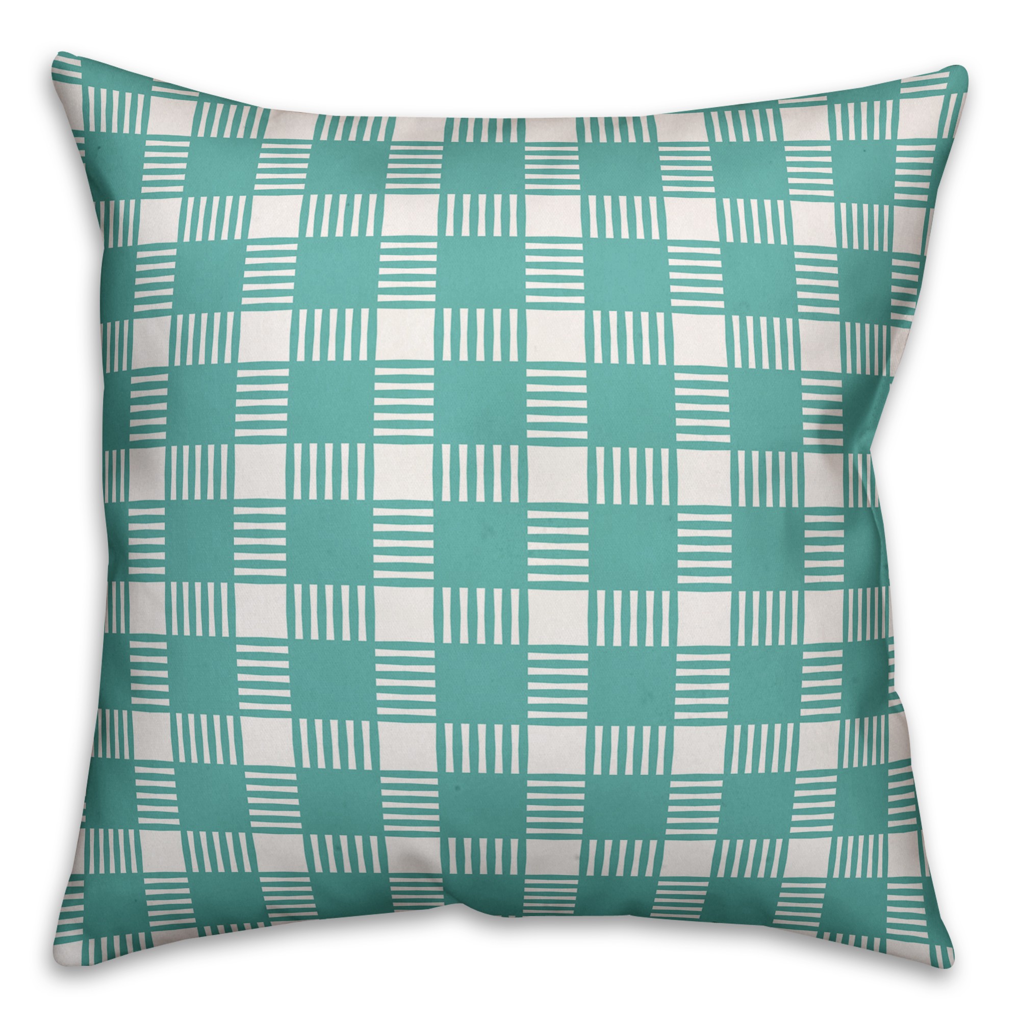 Blue Plaid Pillow