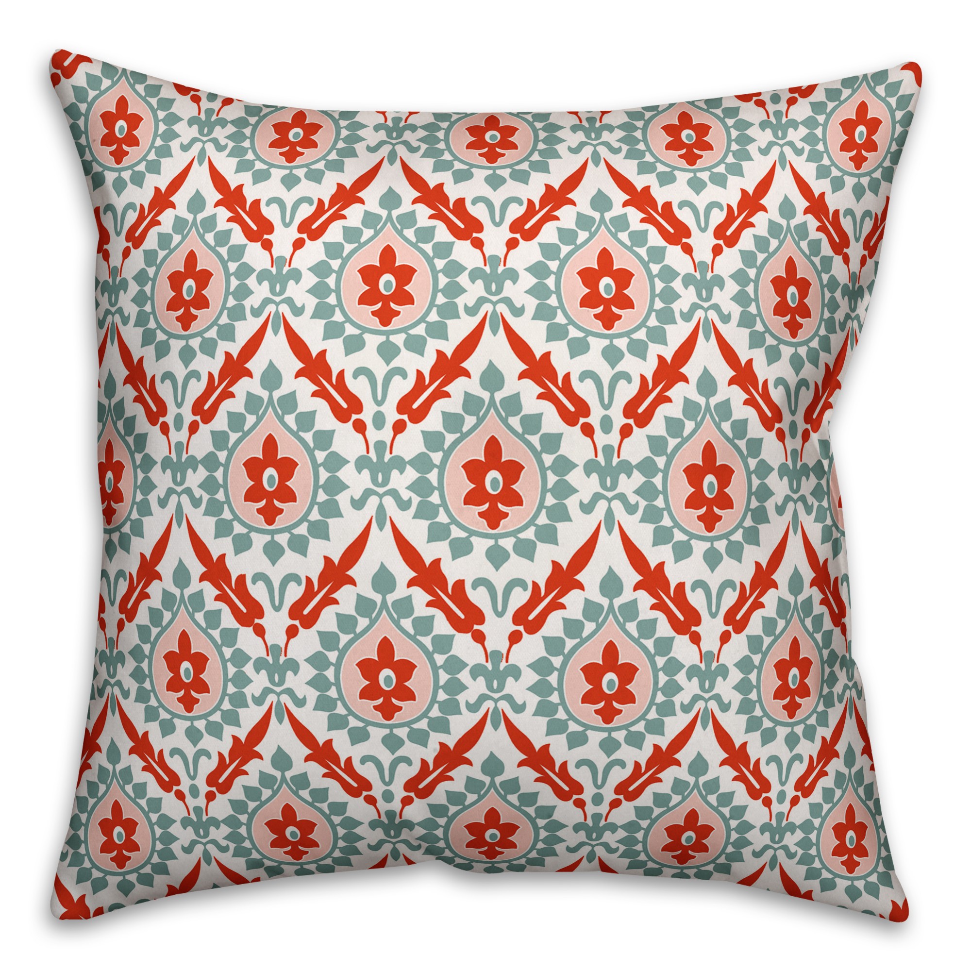 Ikat in Blue and Red Pillow