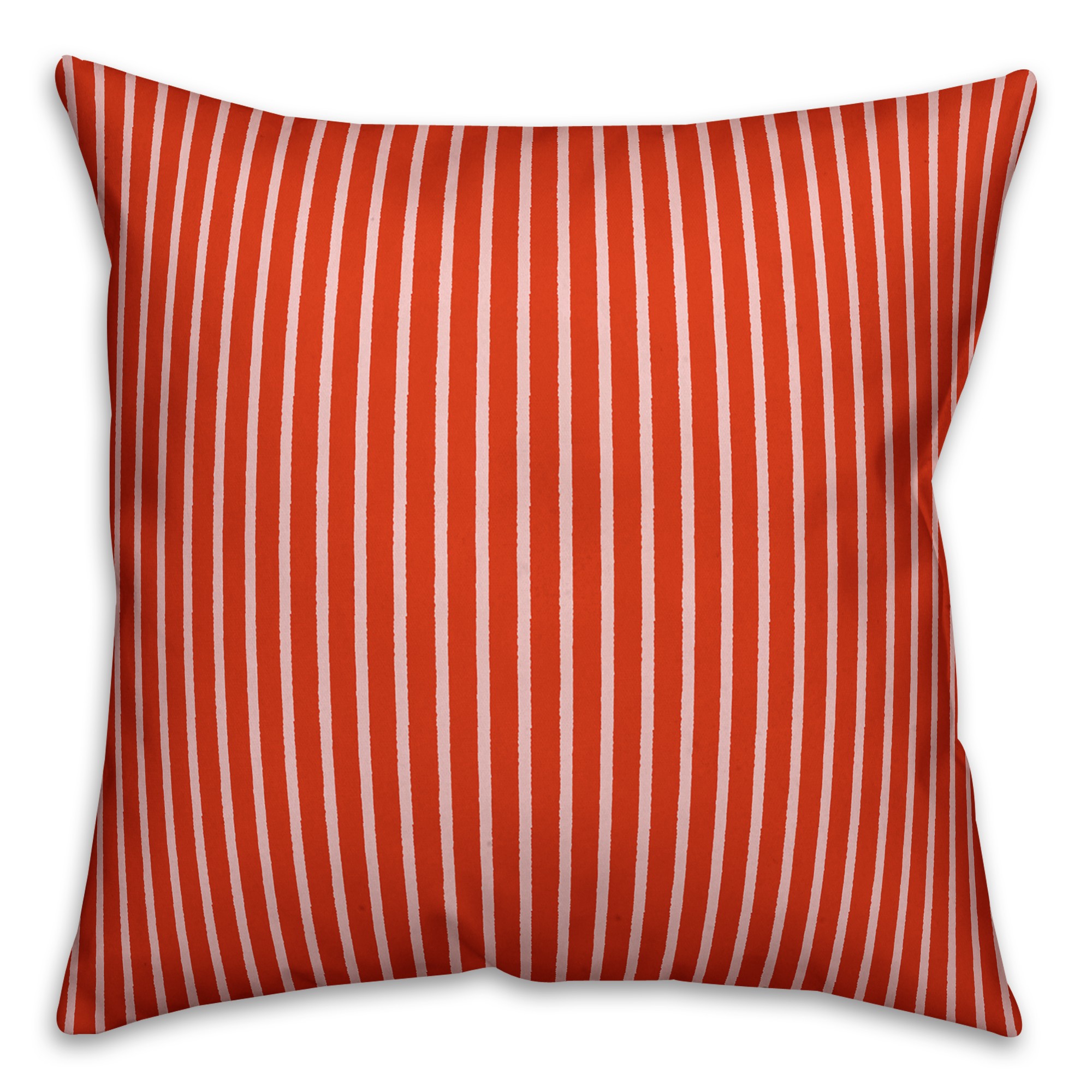 Red Stripes Pillow Cover