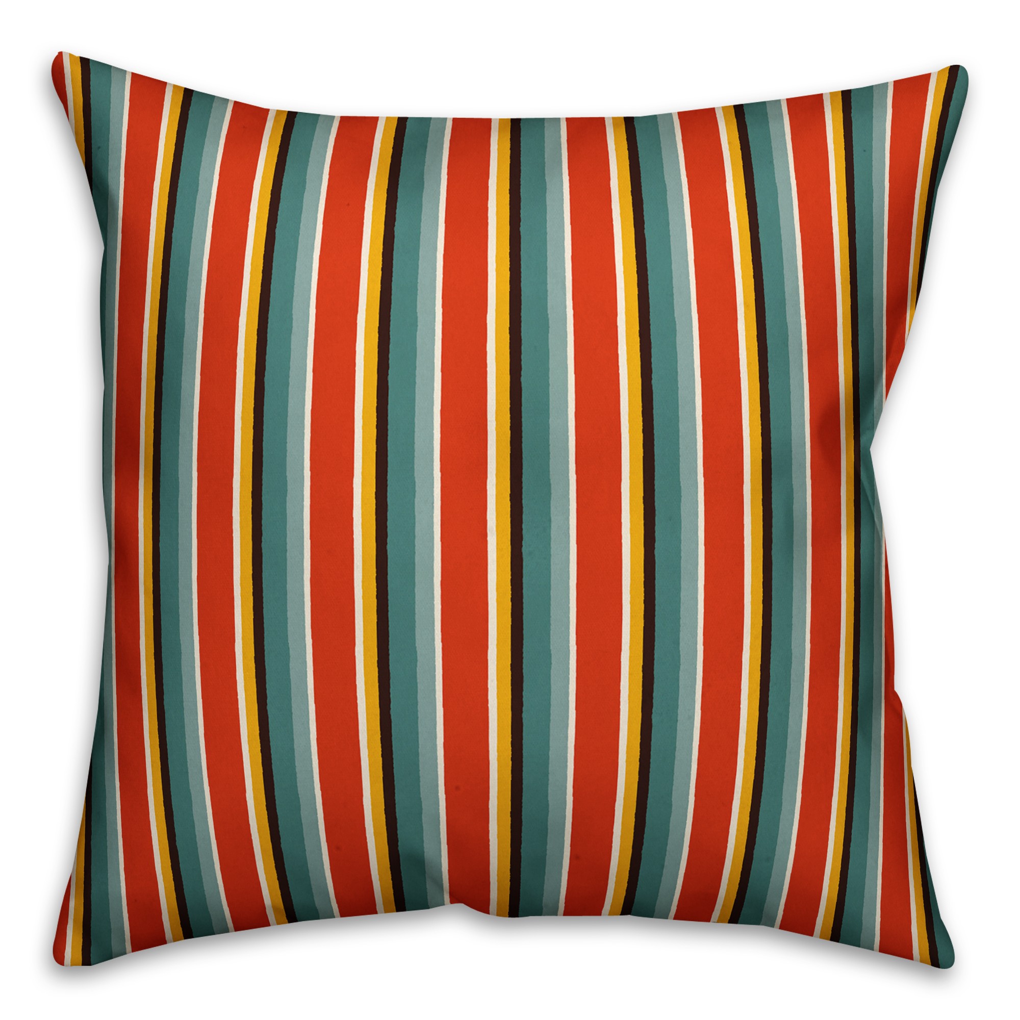 Stripes in Red Pillow Cover