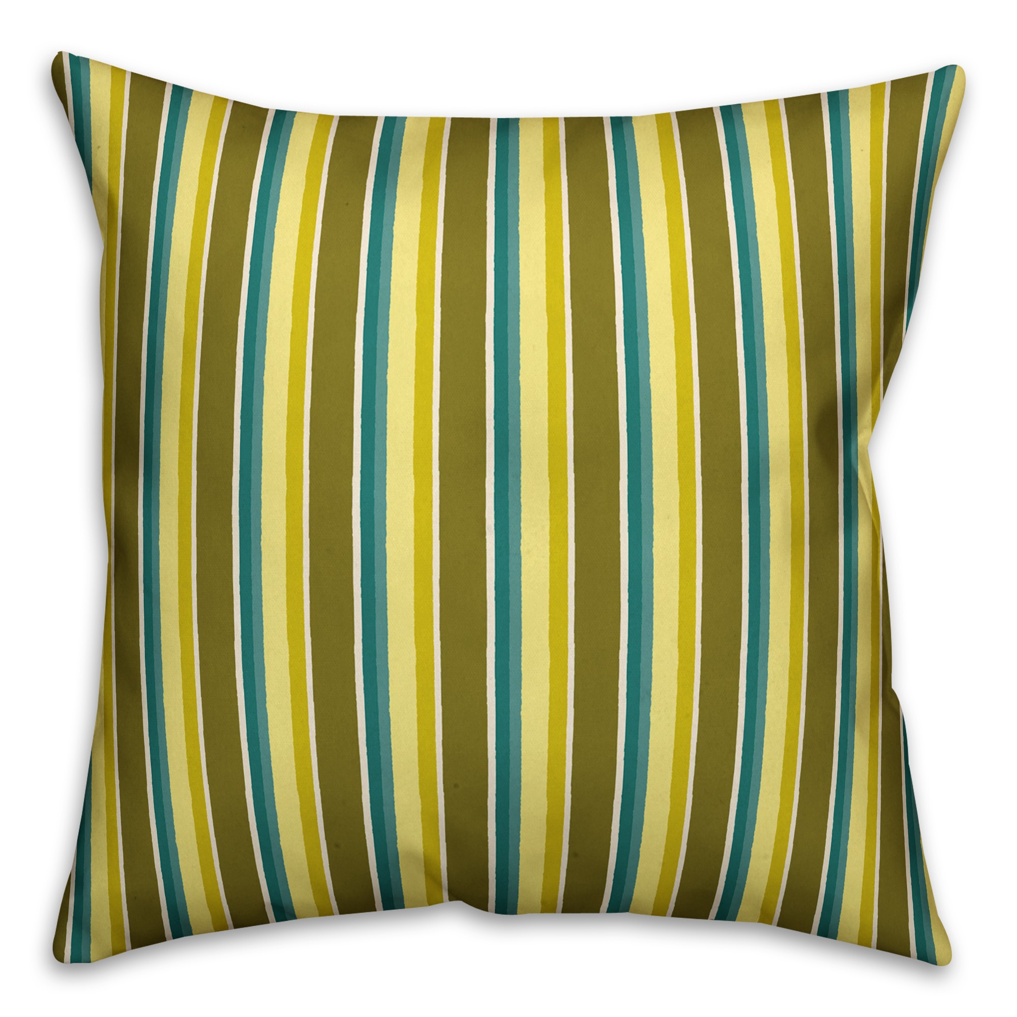 Stripes in Green Pillow Cover