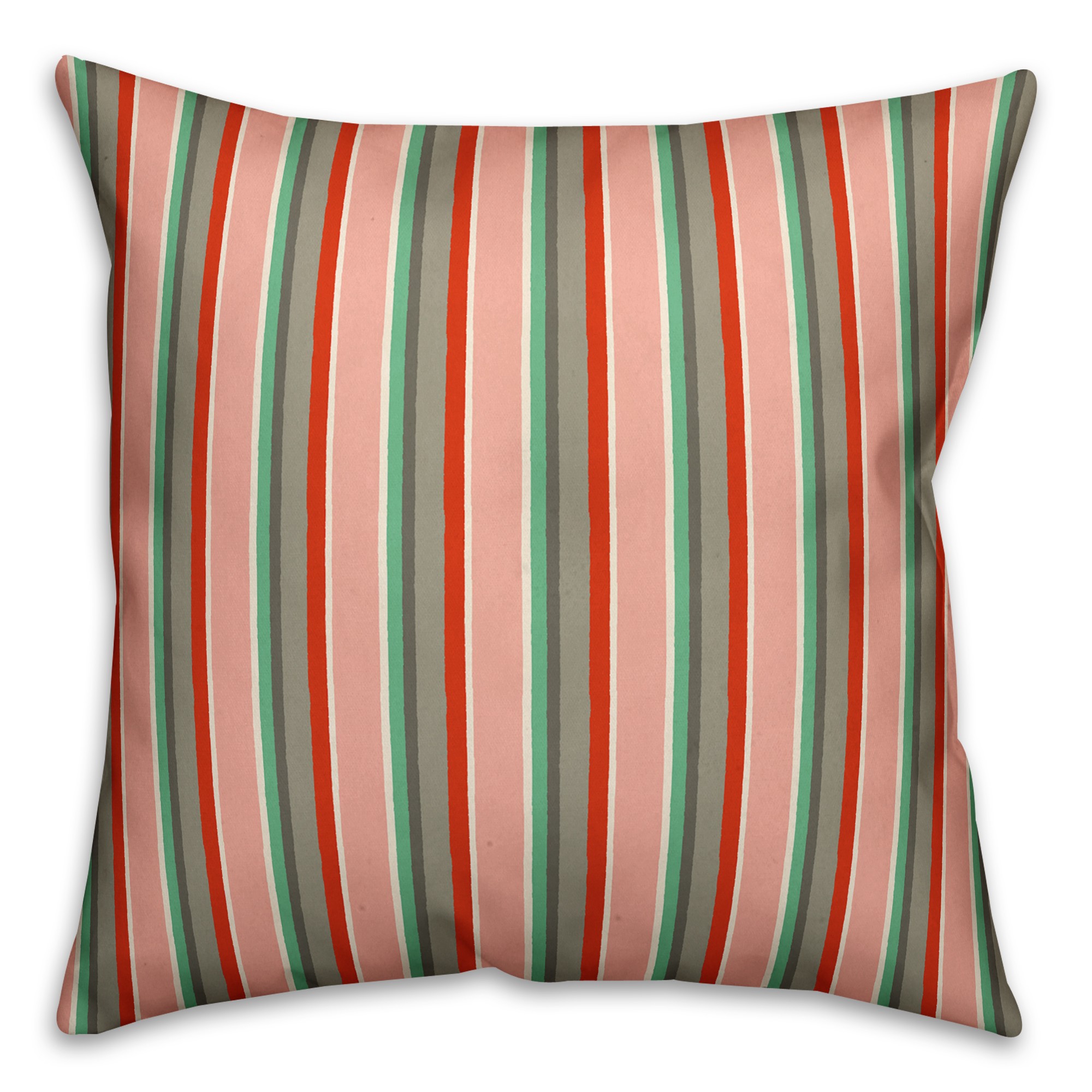 Stripes in Pink Pillow