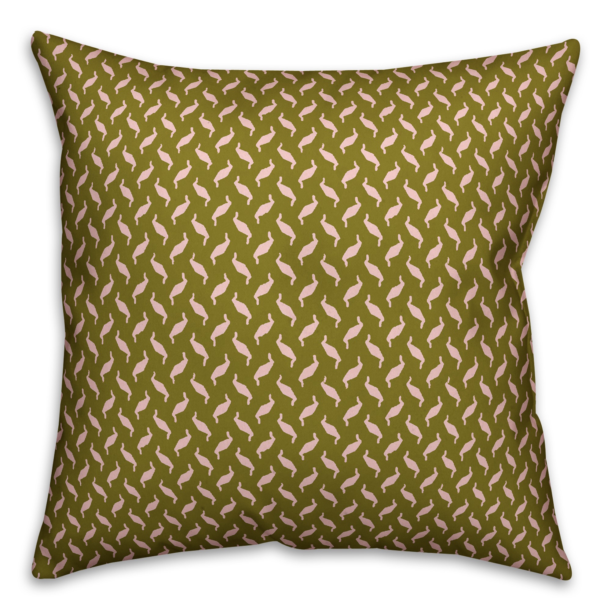 Gold Zig Zag Pattern Pillow