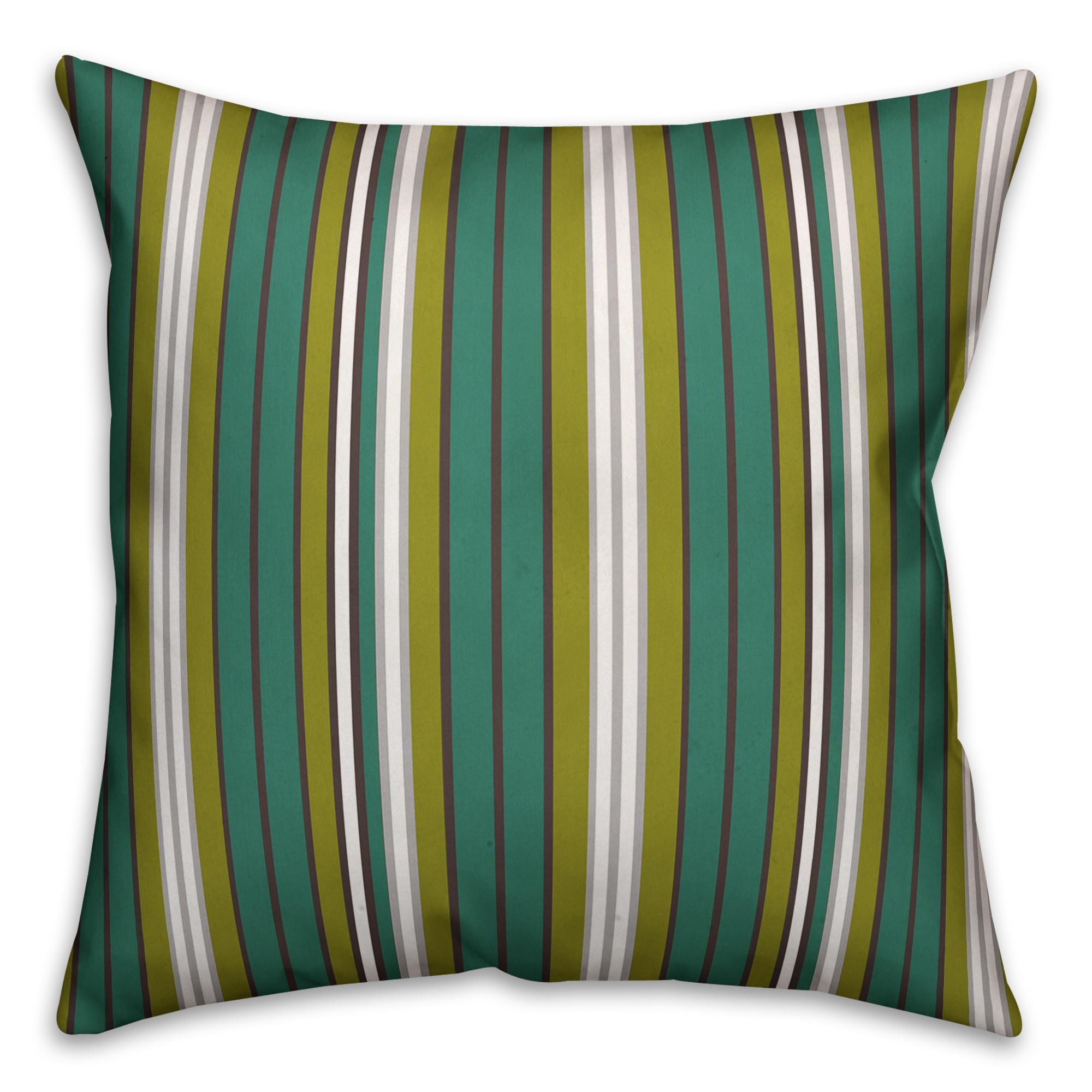 Green Stripes Pillow