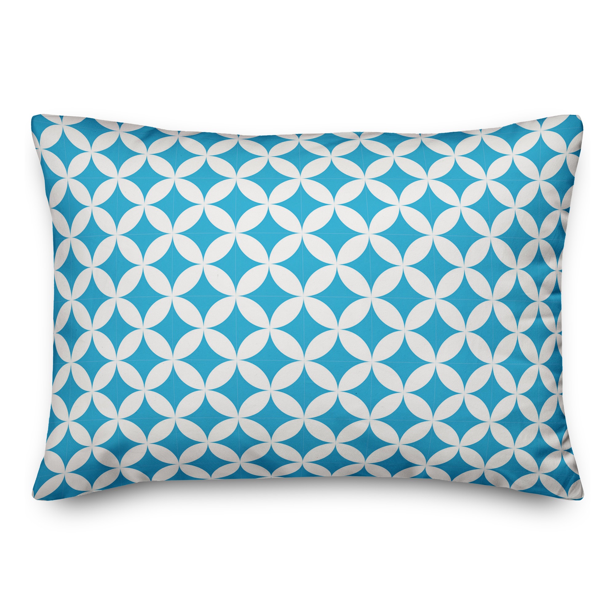 Blue Diamond Pattern 14x20 Spun Poly Pillow
