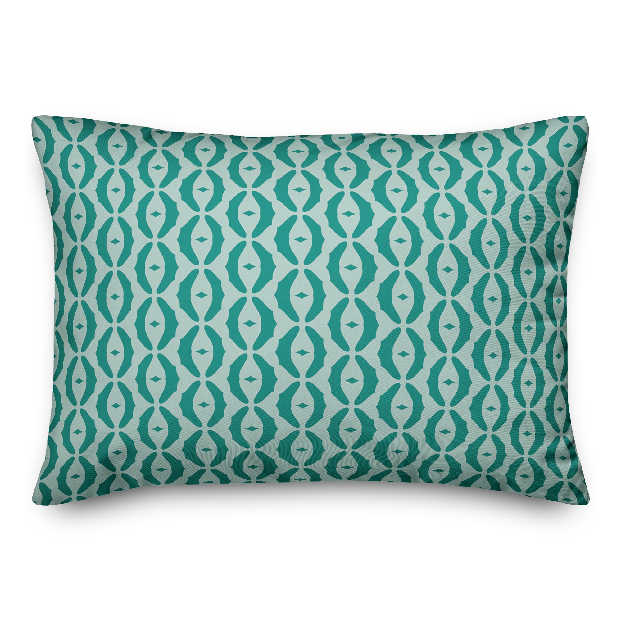 Oval Pattern in Blue 14x20 Spun Poly Pillow