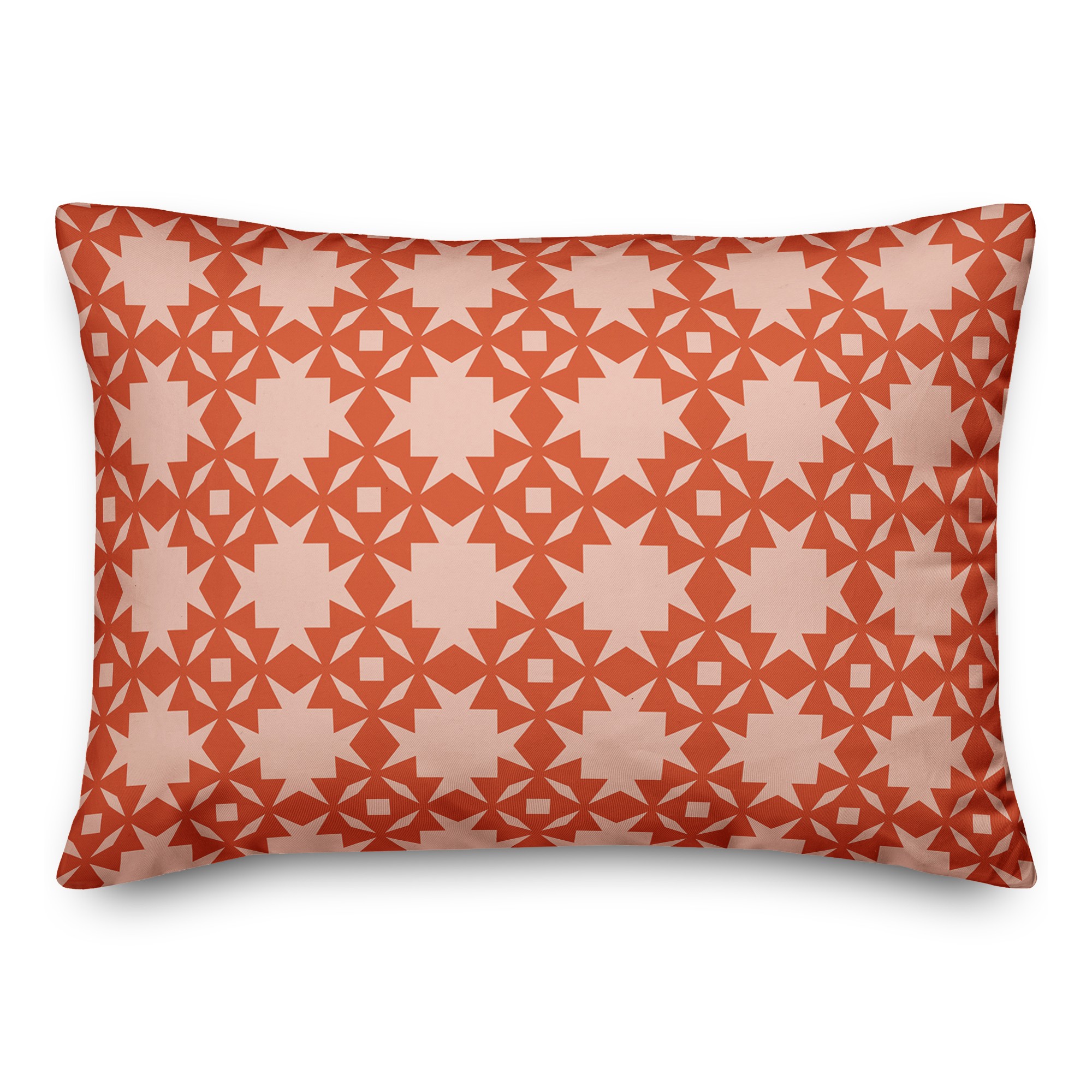 Folk Southwestern Pattern in Red 14x20 Spun Poly Pillow