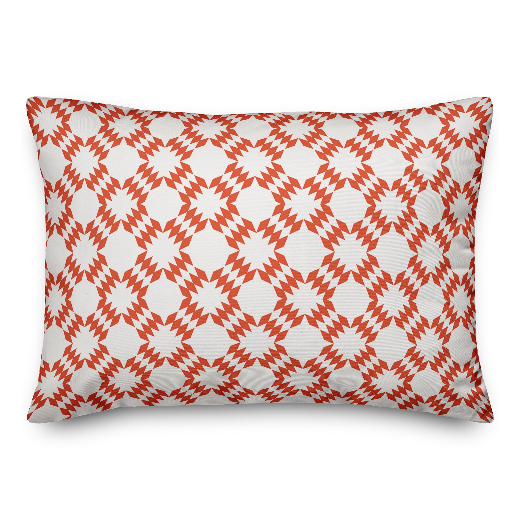 Folk Southwestern Pattern in Red 14x20 Spun Poly Pillow