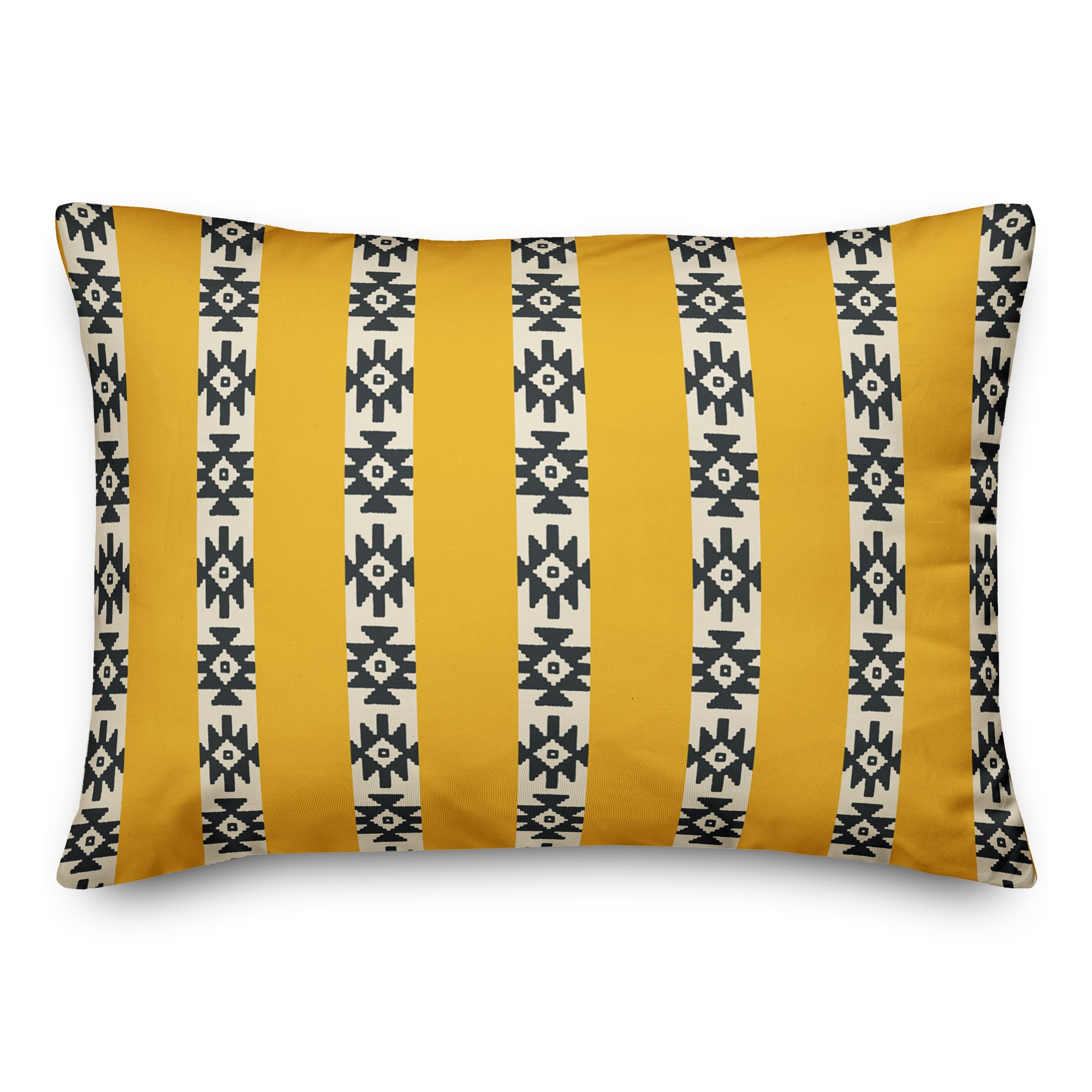 Southwestern Pattern in Yellow 14x20 Spun Poly Pillow