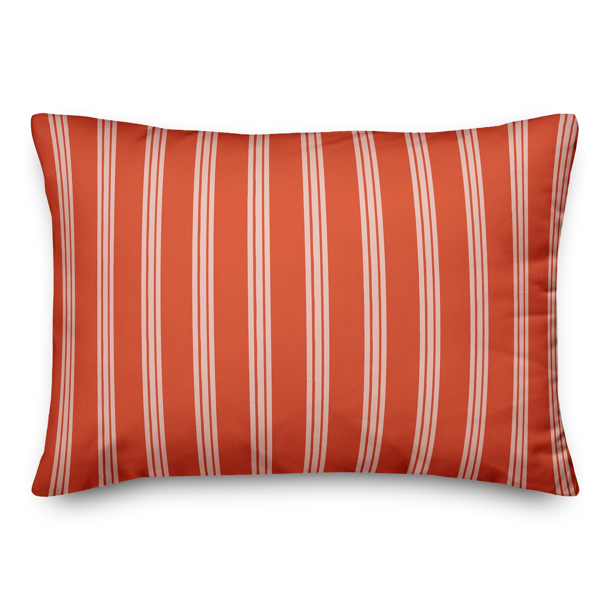 Red Stripes 14x20 Spun Poly Pillow