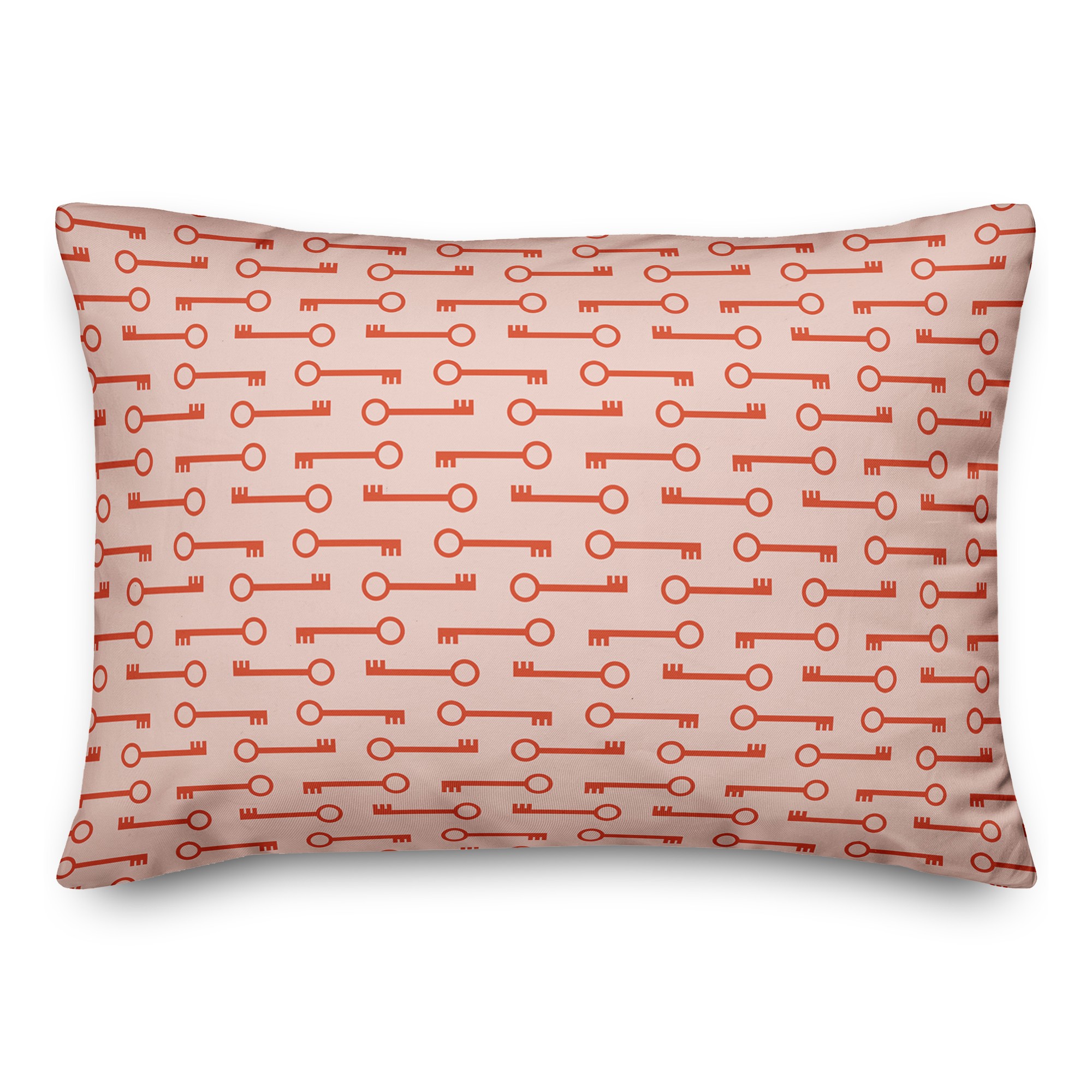 Red Keys Pattern 14x20 Spun Poly Pillow