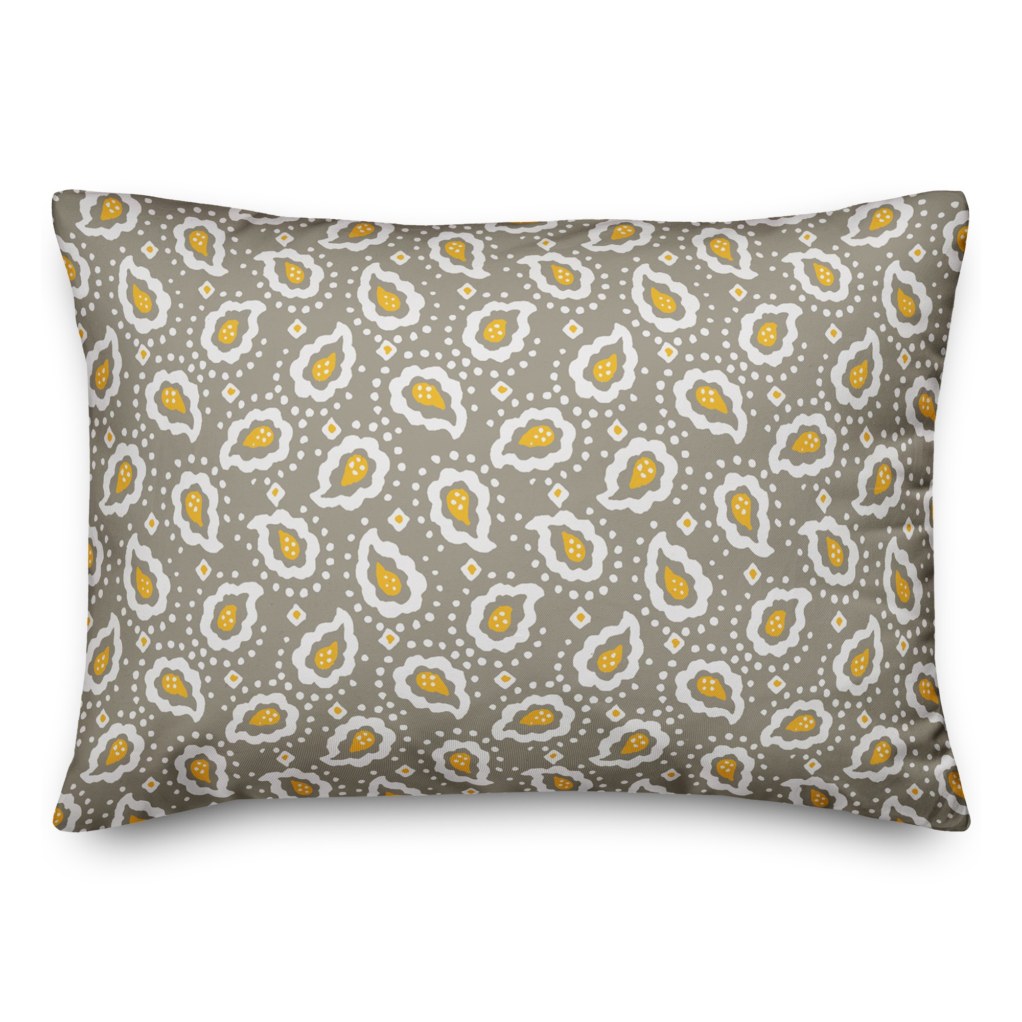 Paisley Pattern in Tan 14x20 Spun Poly Pillow