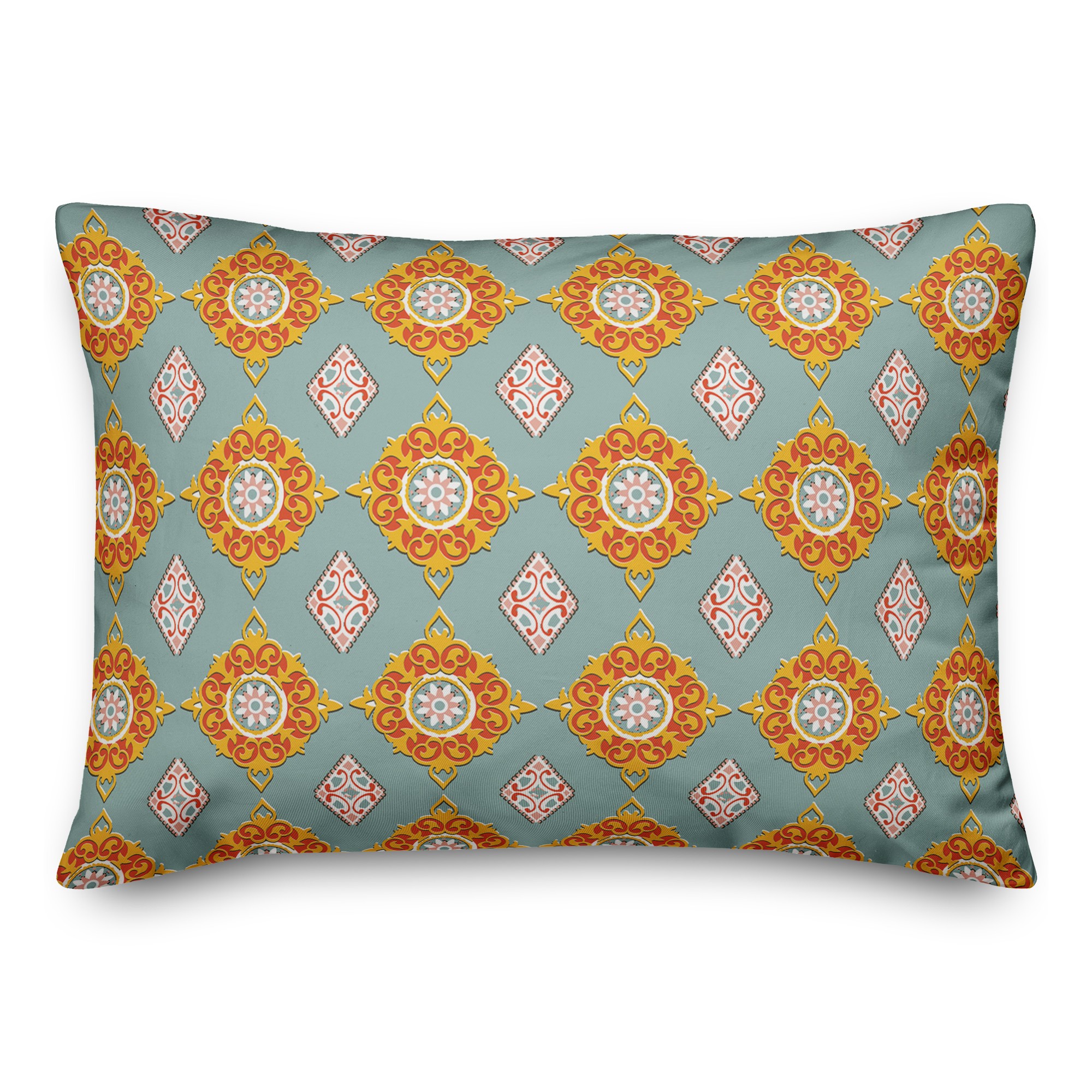 Imperial Pattern in Blue 14x20 Spun Poly Pillow