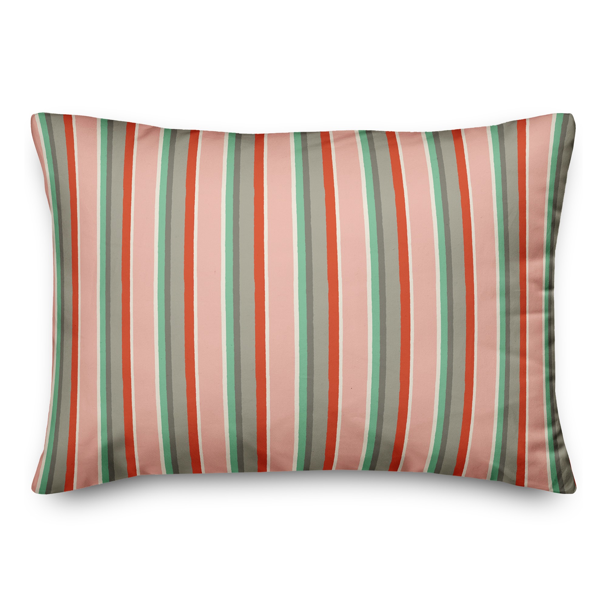 Stripes in Pink 14x20 Spun Poly Pillow