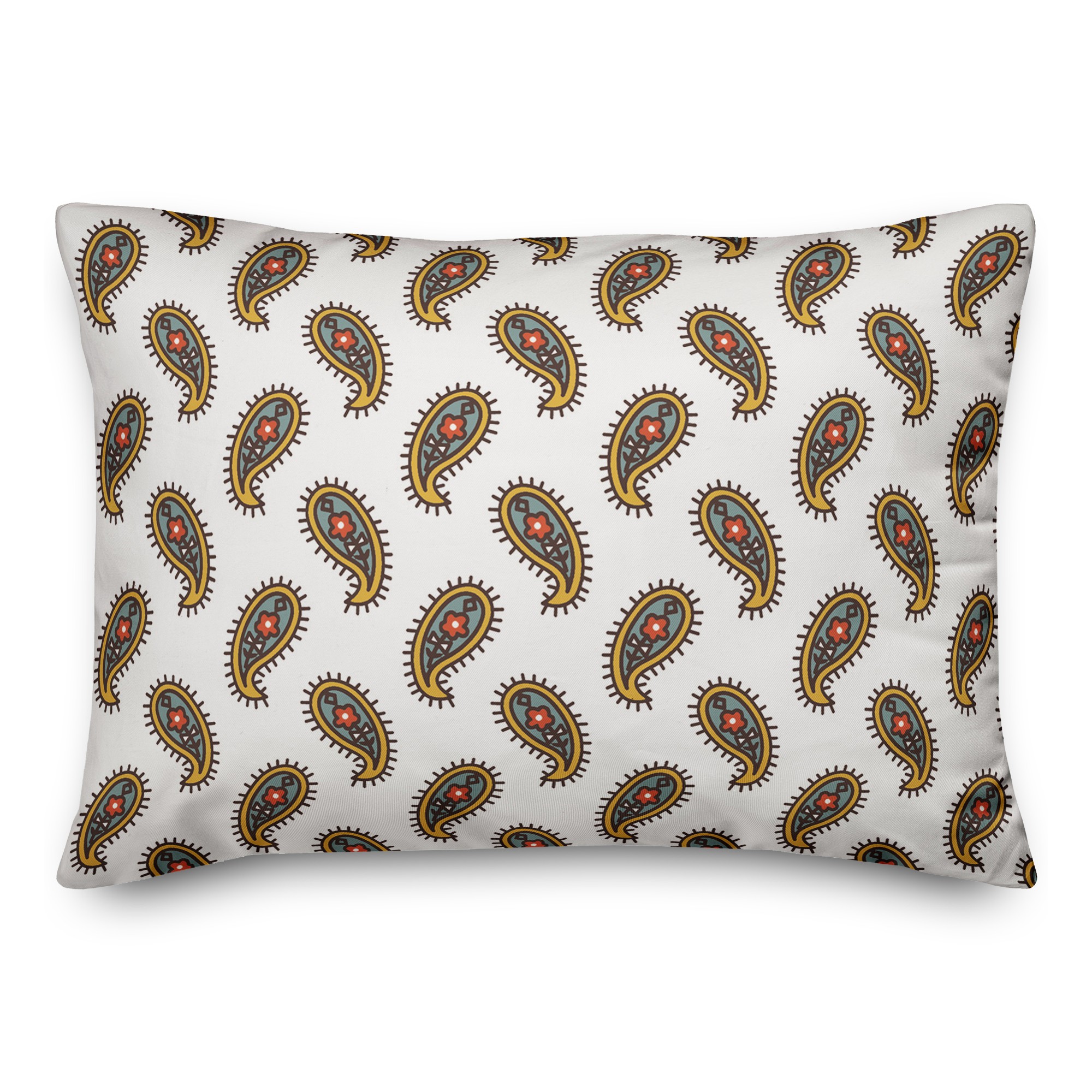 Paisley Pattern 14x20 Spun Poly Pillow
