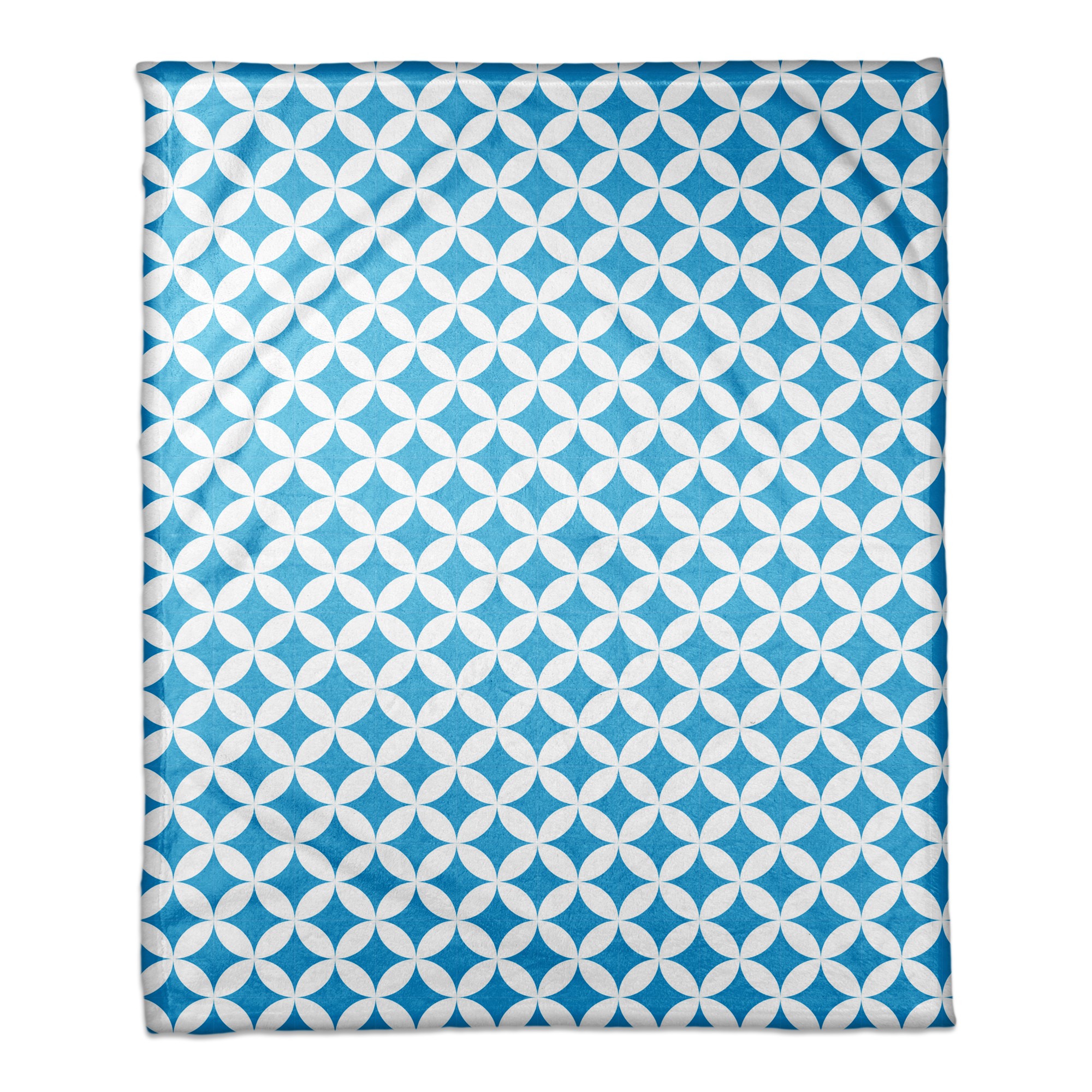 Blue Diamond Pattern 50x60 Coral Fleece Blanket