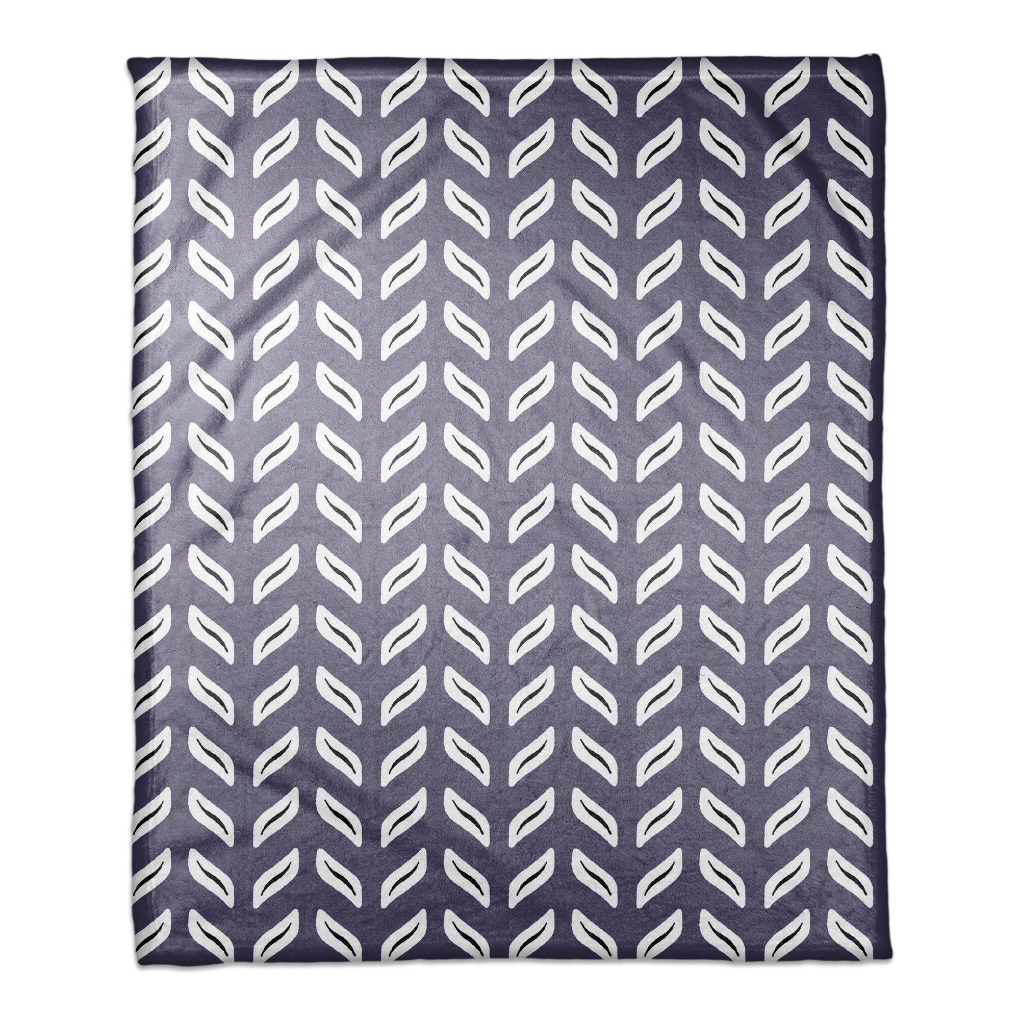 Tire Track Pattern in Purple 50x60 Coral Fleece Blanket