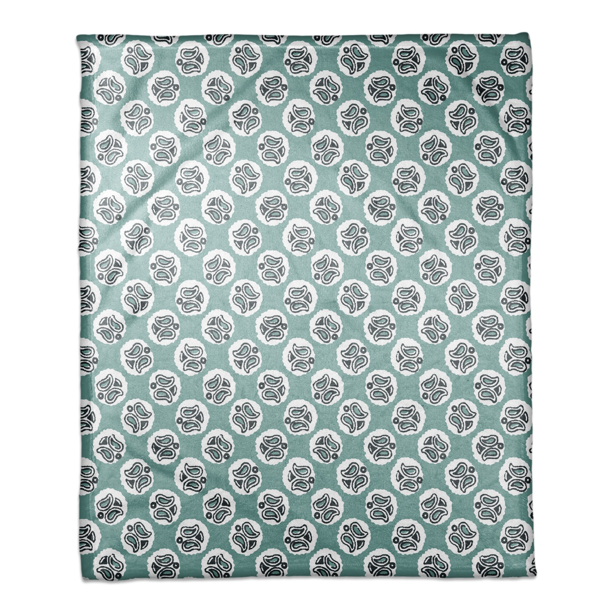 Guardian Angel Pattern in Blue 50x60 Coral Fleece Blanket