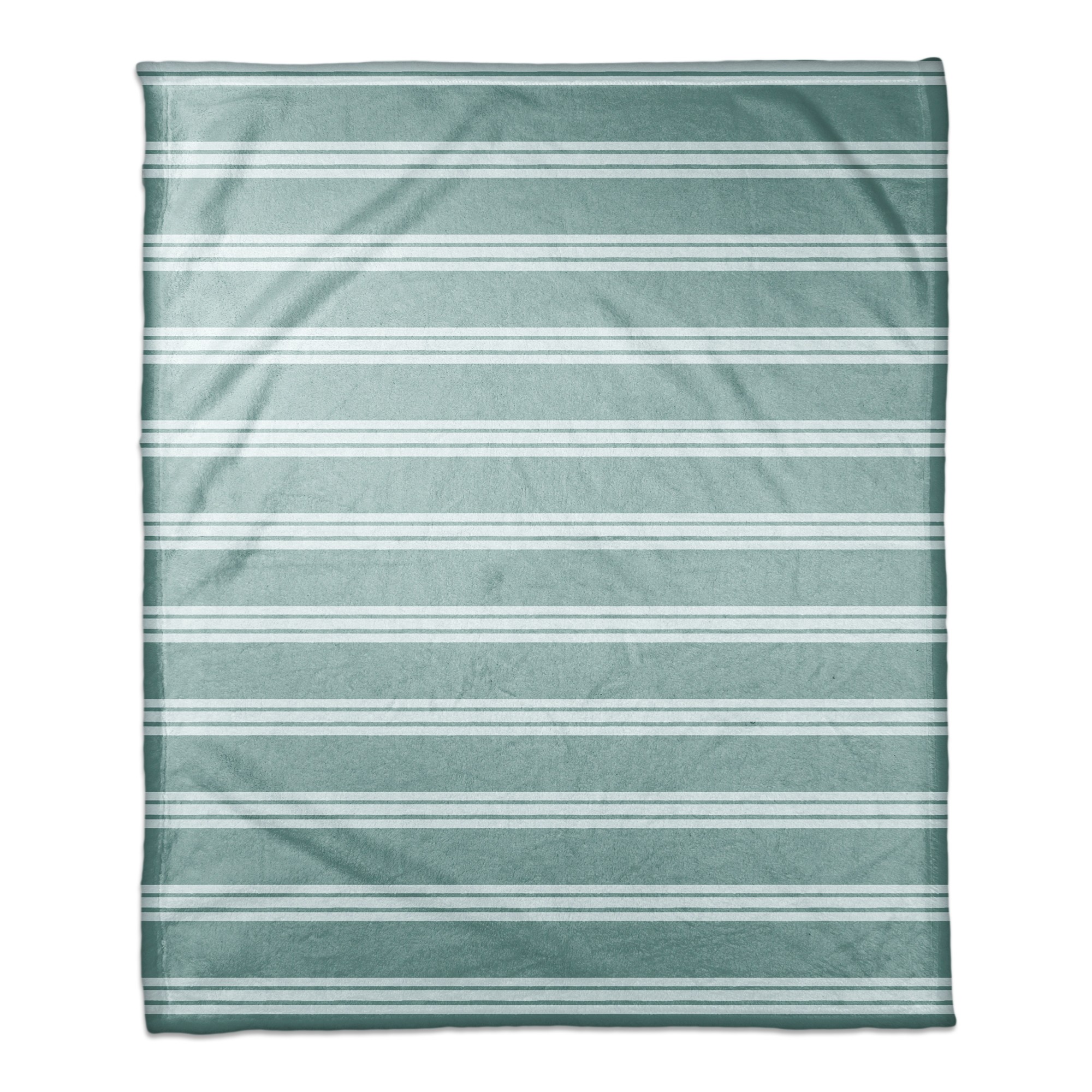 Blue Stripes 50x60 Coral Fleece Blanket