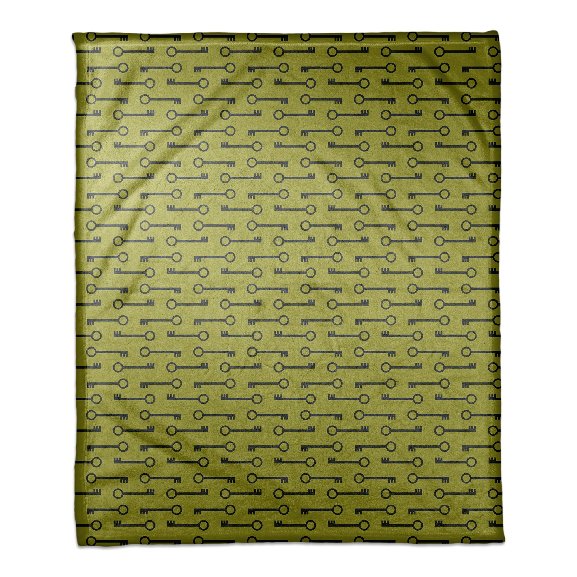 Green Keys Pattern 50x60 Coral Fleece Blanket