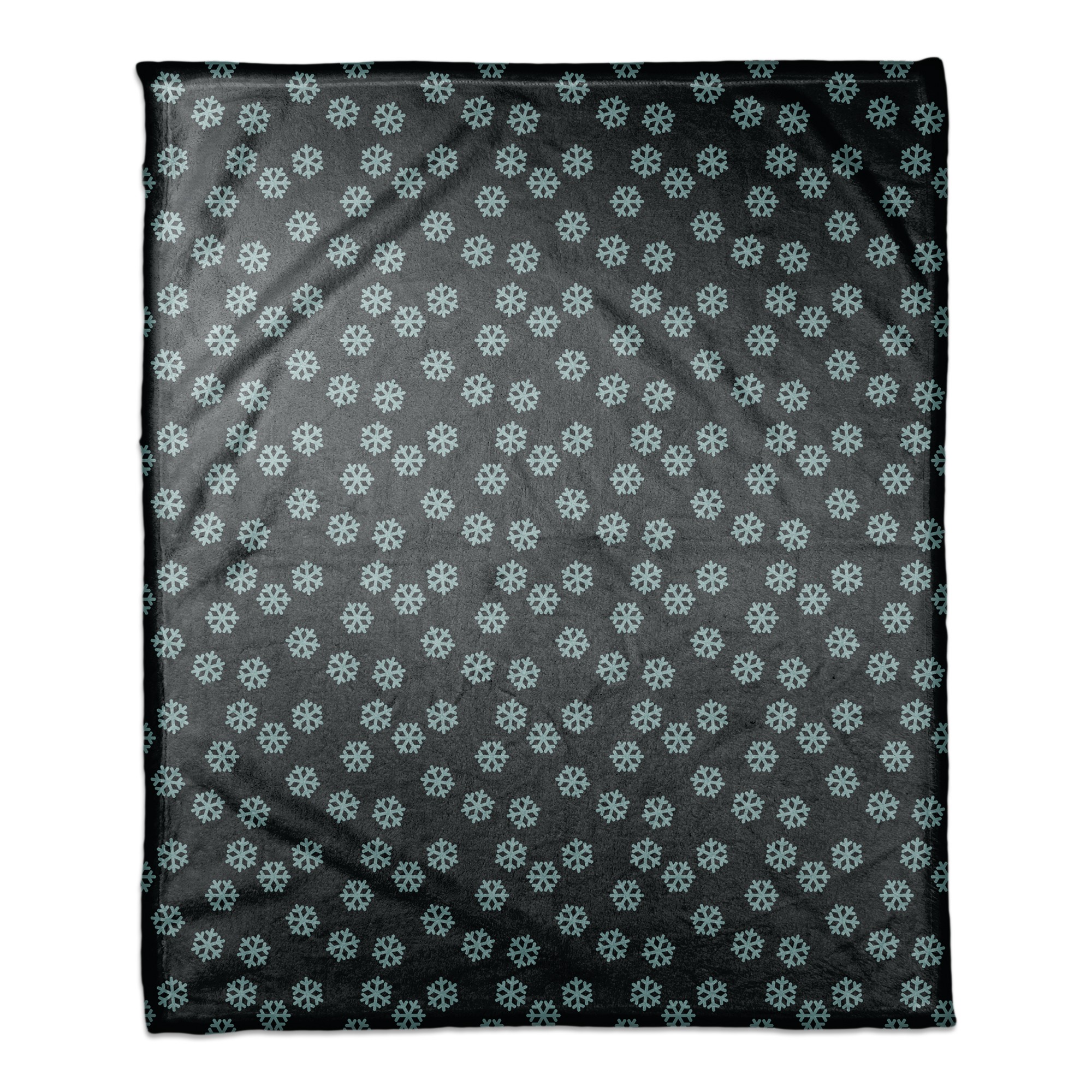 Blue Snowflakes Pattern 50x60 Coral Fleece Blanket