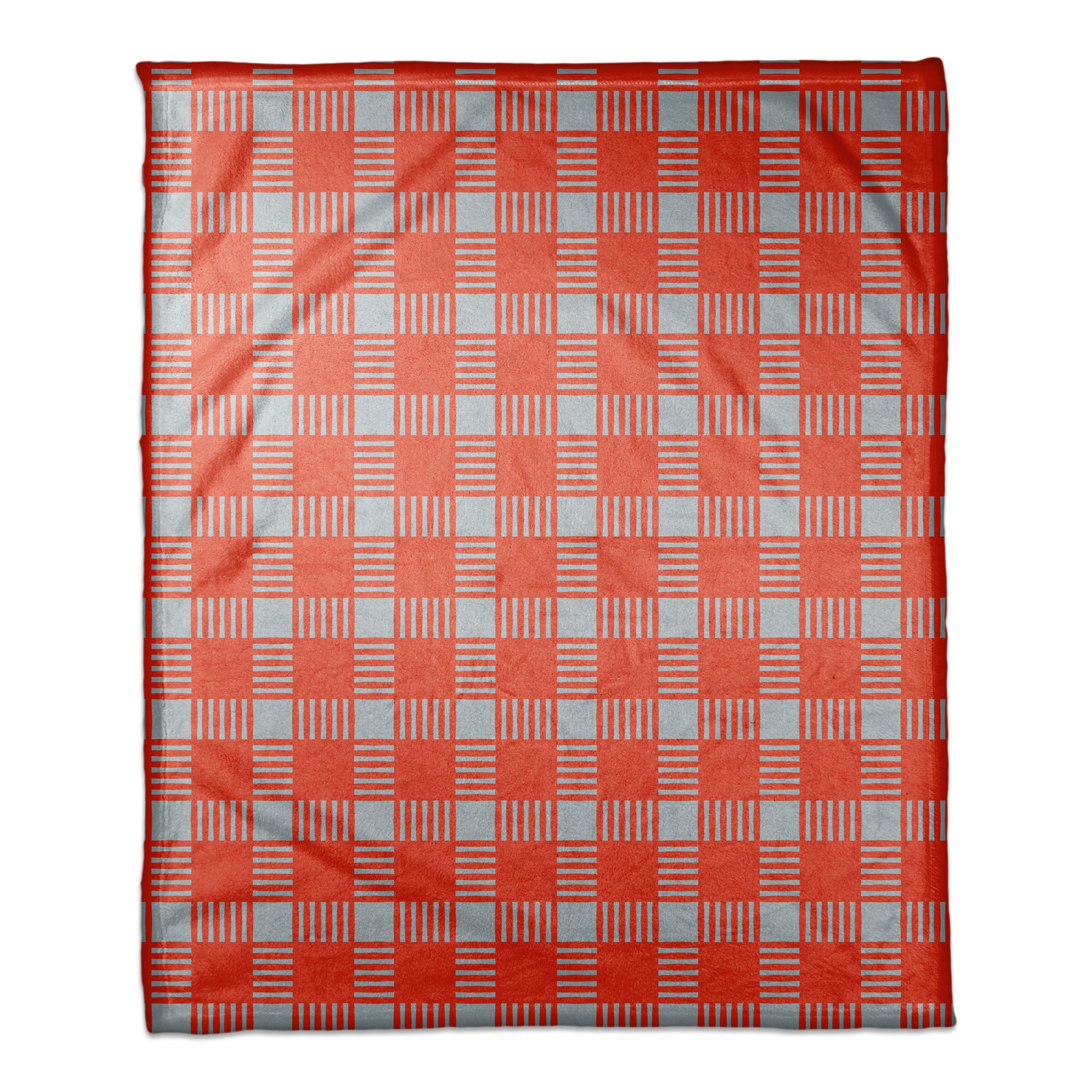Red Plaid 50x60 Coral Fleece Blanket
