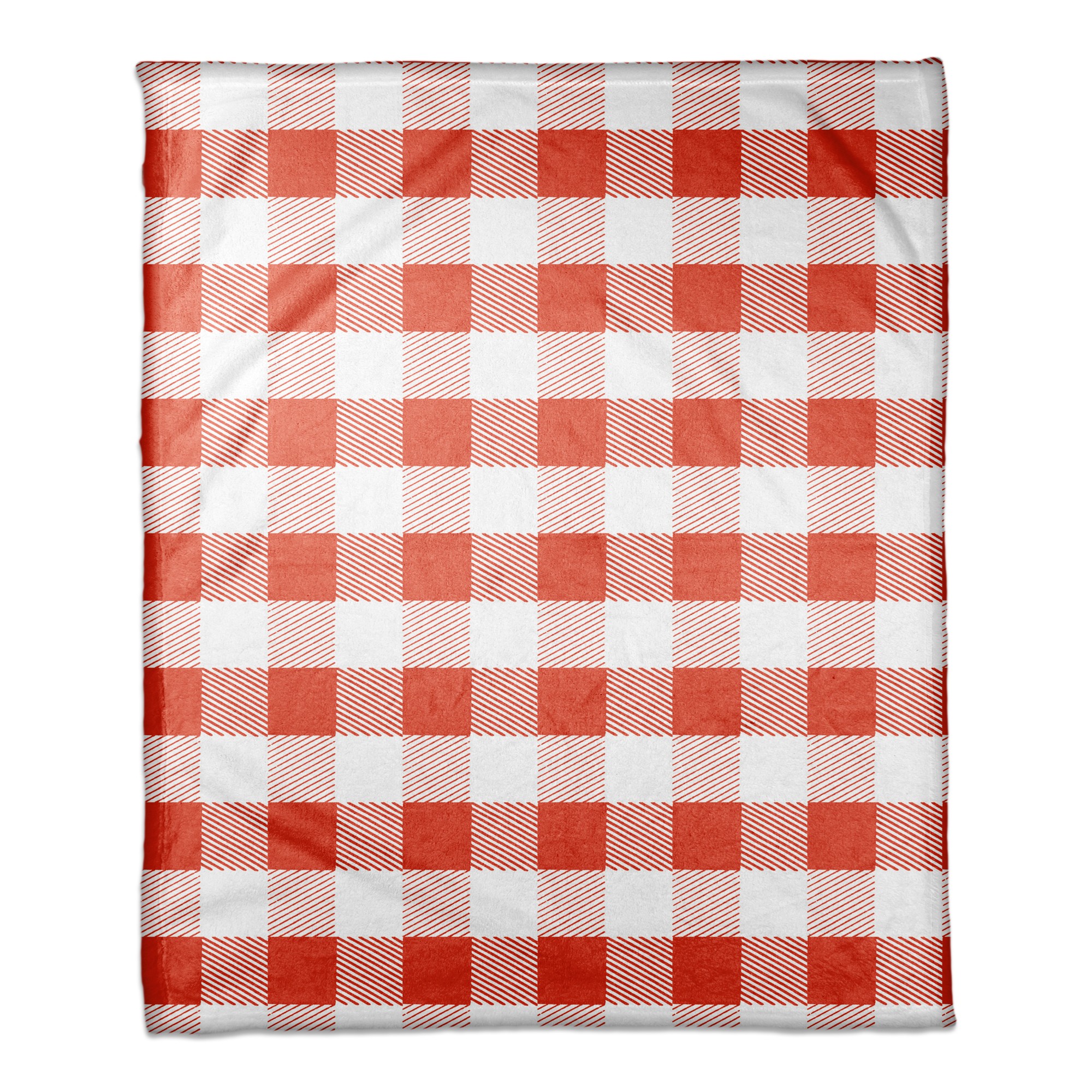 Red Buffalo Check Plaid 50x60 Coral Fleece Blanket